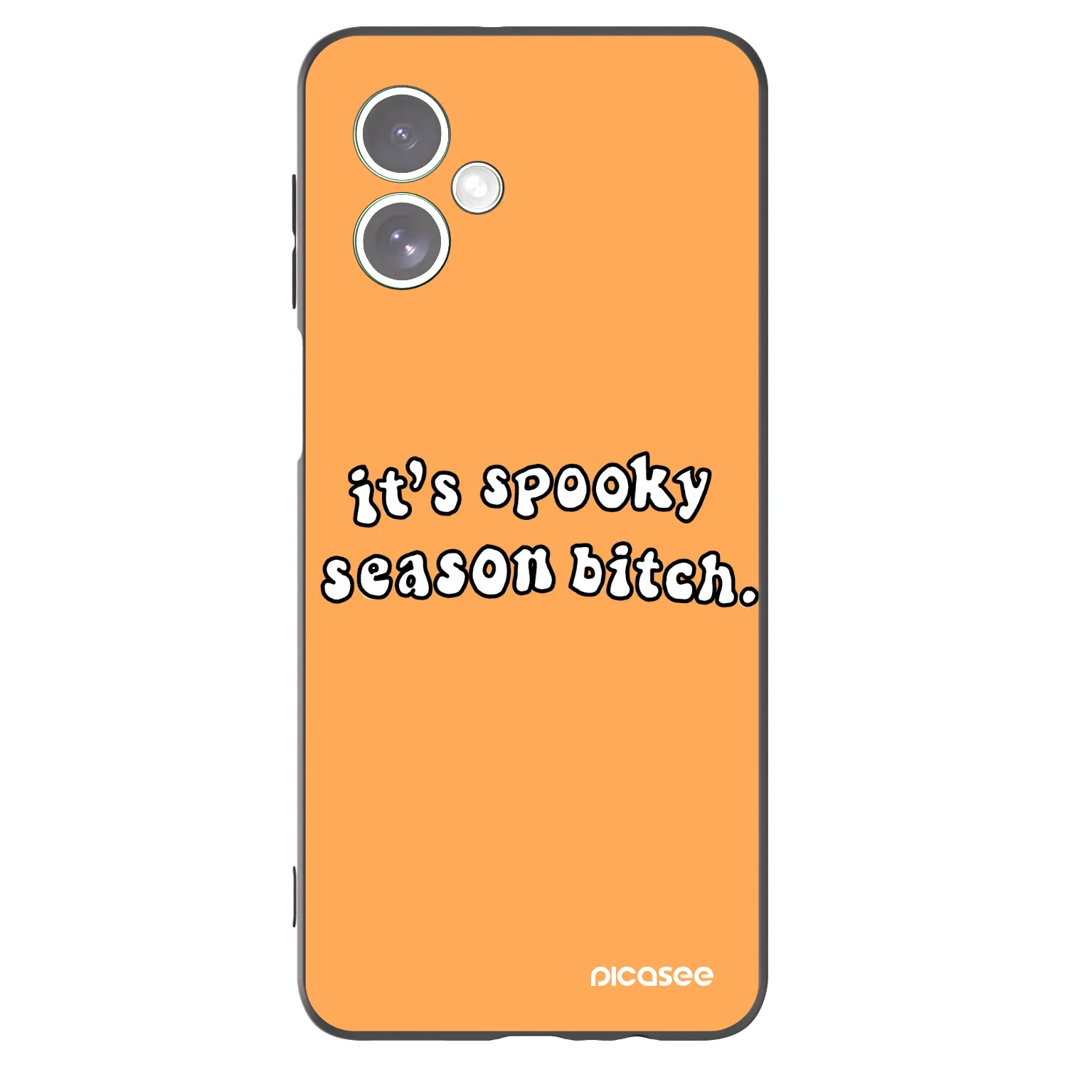 Picasee fekete szilikon tok az alábbi mobiltelefonokra Motorola Moto G54 5G - Spooky season