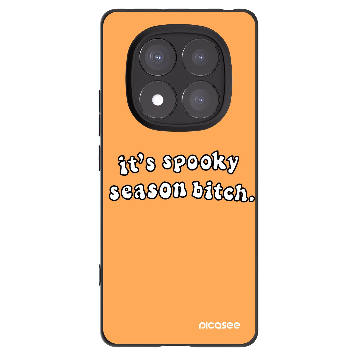 Picasee fekete szilikon tok az alábbi mobiltelefonokra Xiaomi Redmi Note 14 Pro 5G - Spooky season