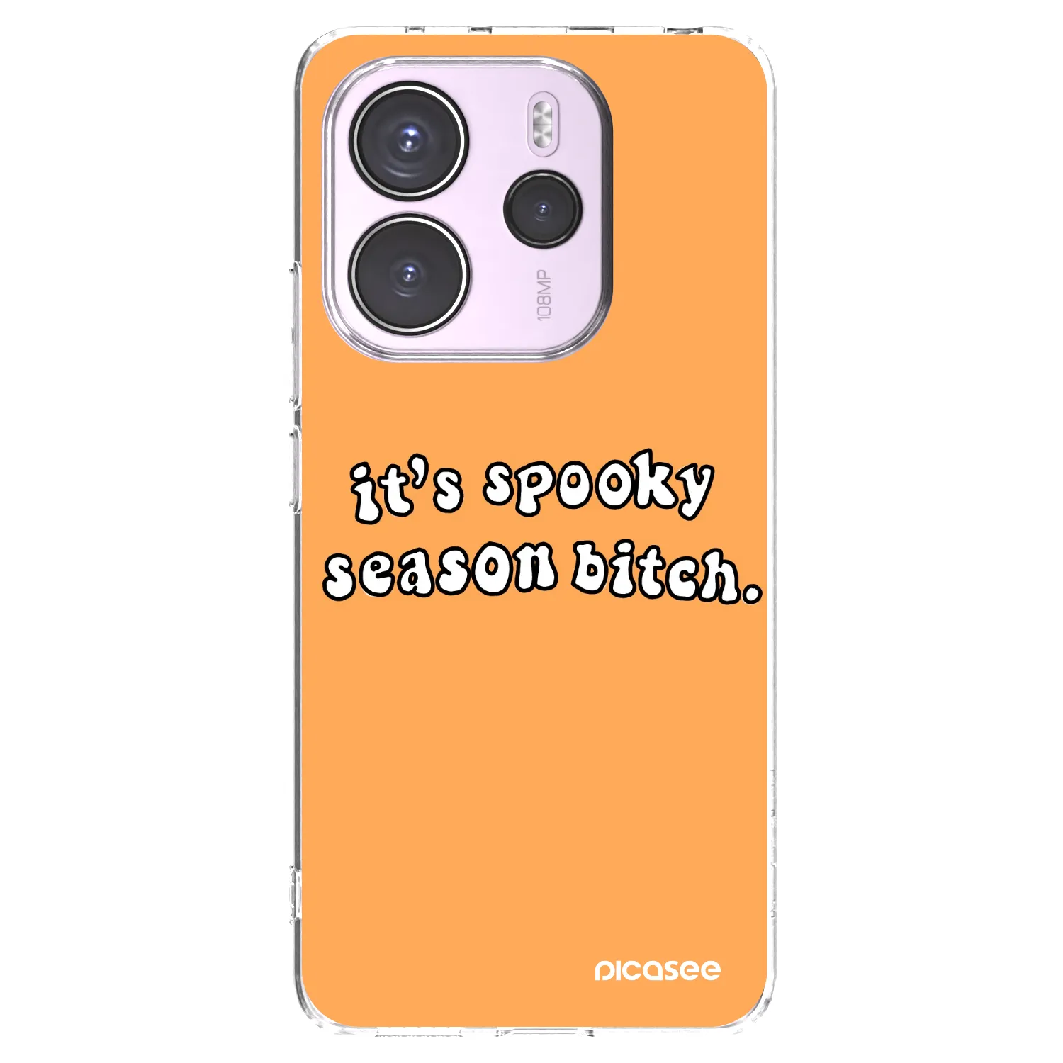 Picasee átlátszó szilikon tok az alábbi mobiltelefonokra Xiaomi Redmi Note 14 4G - Spooky season