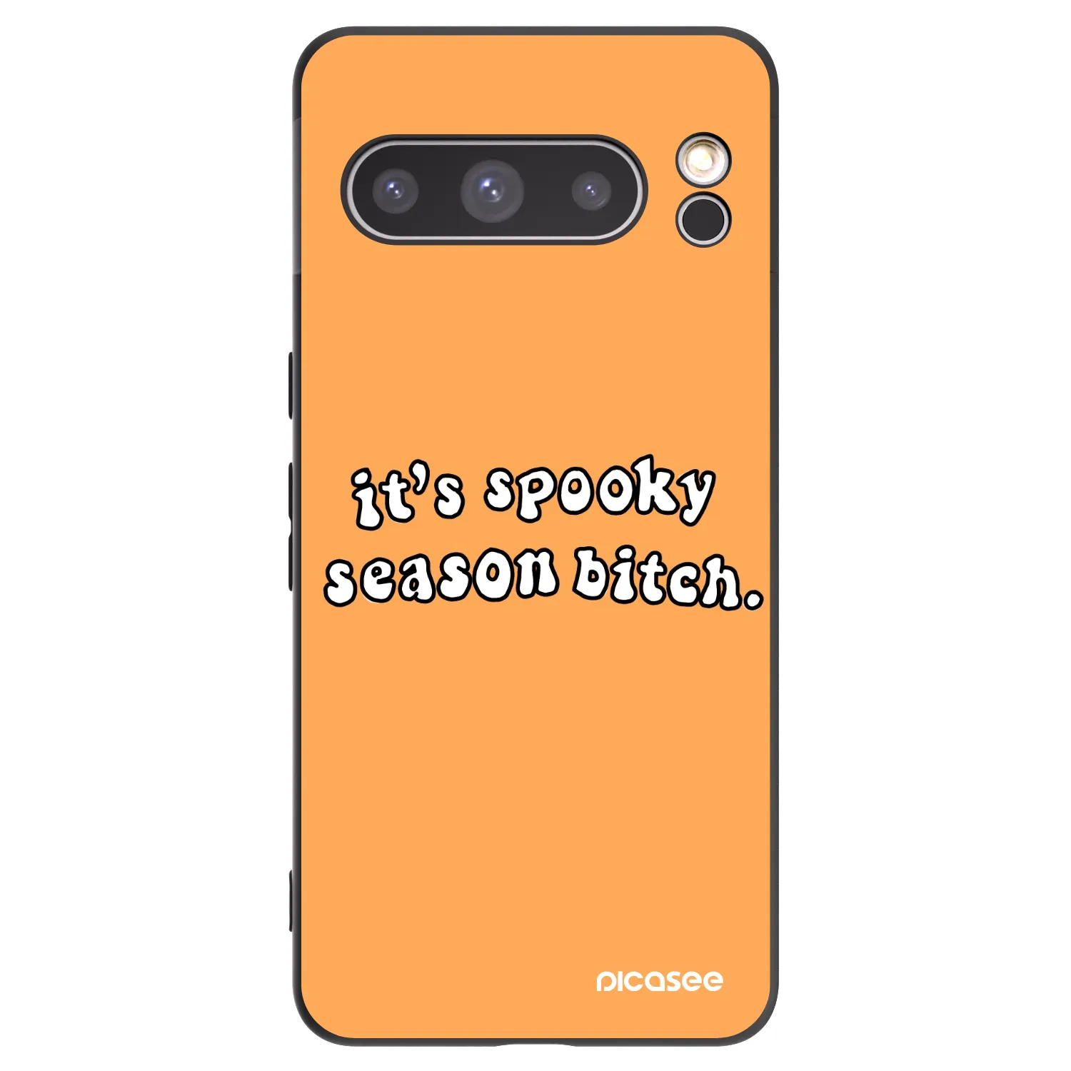 Picasee fekete szilikon tok az alábbi mobiltelefonokra Google Pixel 8 Pro - Spooky season