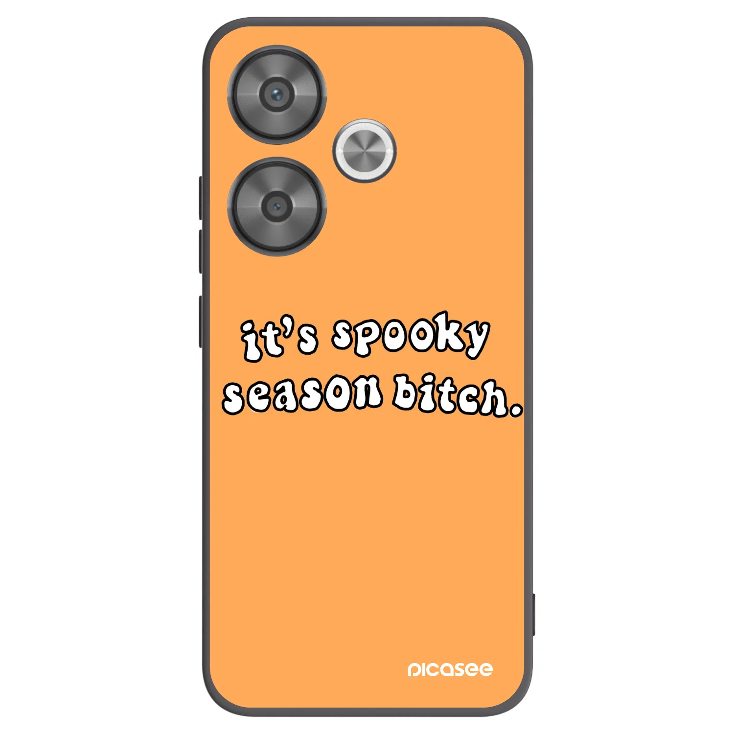 Picasee fekete szilikon tok az alábbi mobiltelefonokra Xiaomi Poco F6 - Spooky season