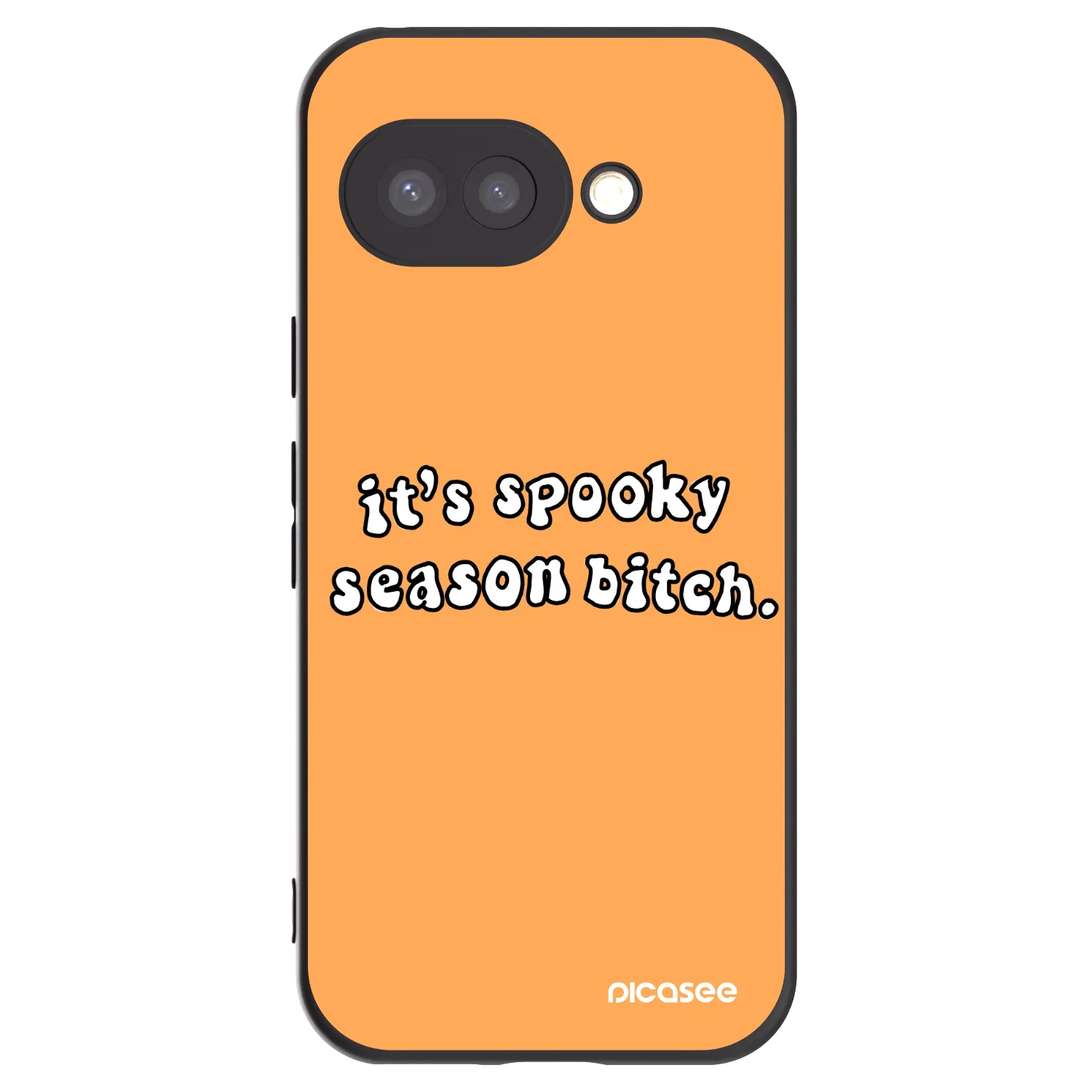 Picasee fekete szilikon tok az alábbi mobiltelefonokra Google Pixel 9a - Spooky season