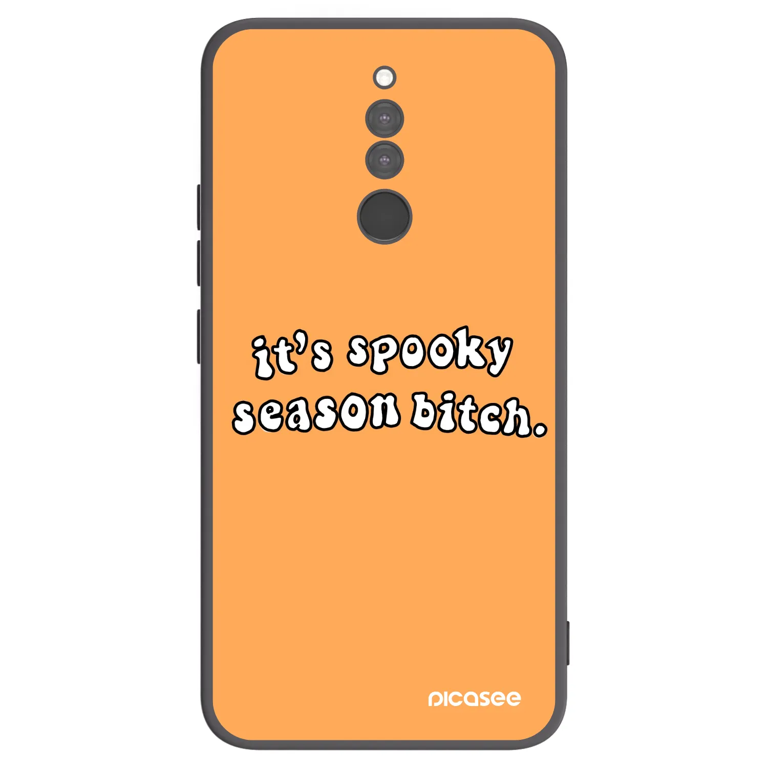 Picasee fekete szilikon tok az alábbi mobiltelefonokra Xiaomi Redmi 8 - Spooky season