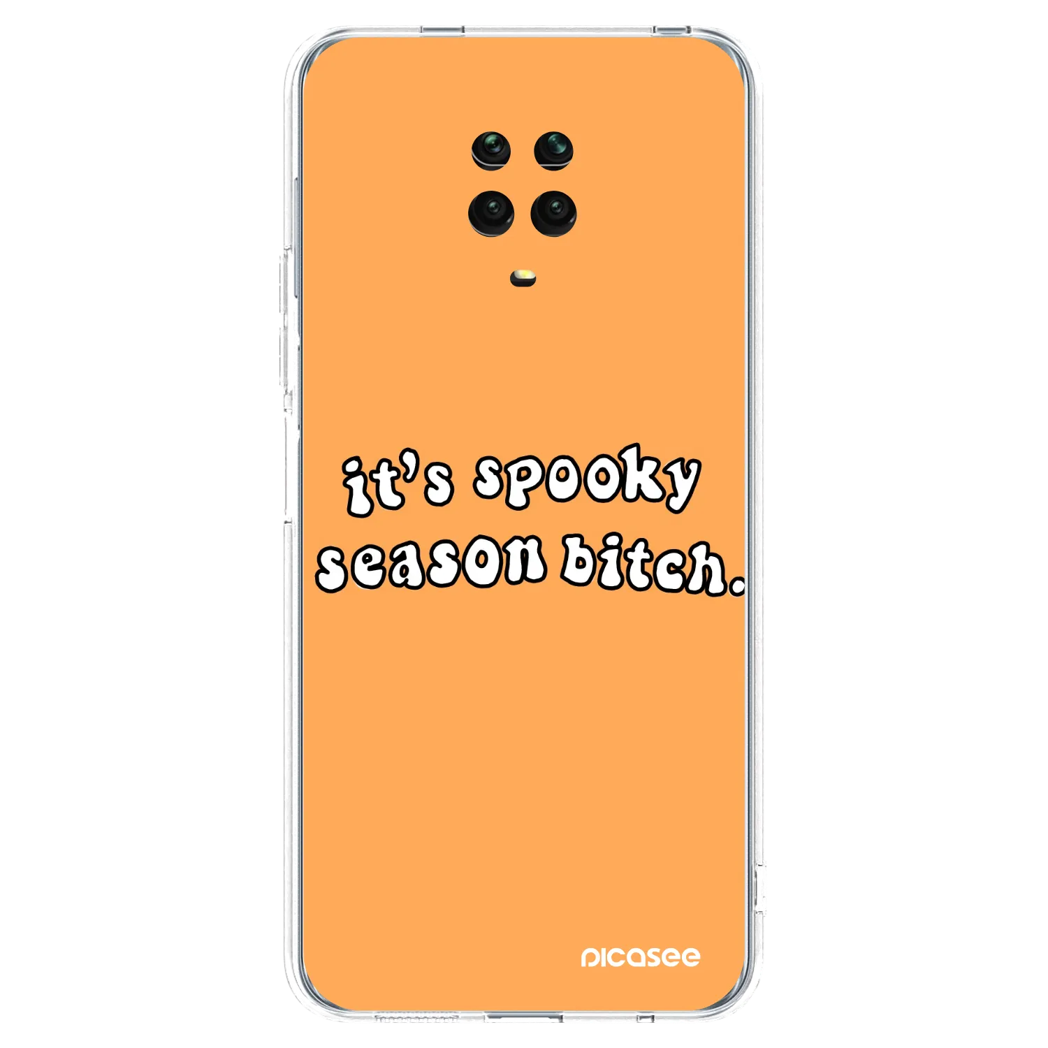 Picasee átlátszó szilikon tok az alábbi mobiltelefonokra Xiaomi Redmi Note 9 Pro - Spooky season