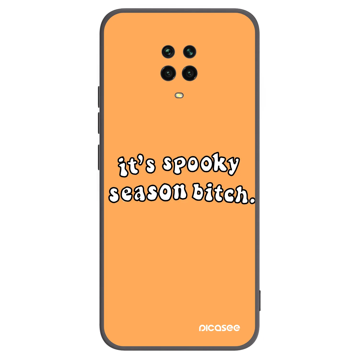 Picasee fekete szilikon tok az alábbi mobiltelefonokra Xiaomi Redmi Note 9 Pro - Spooky season