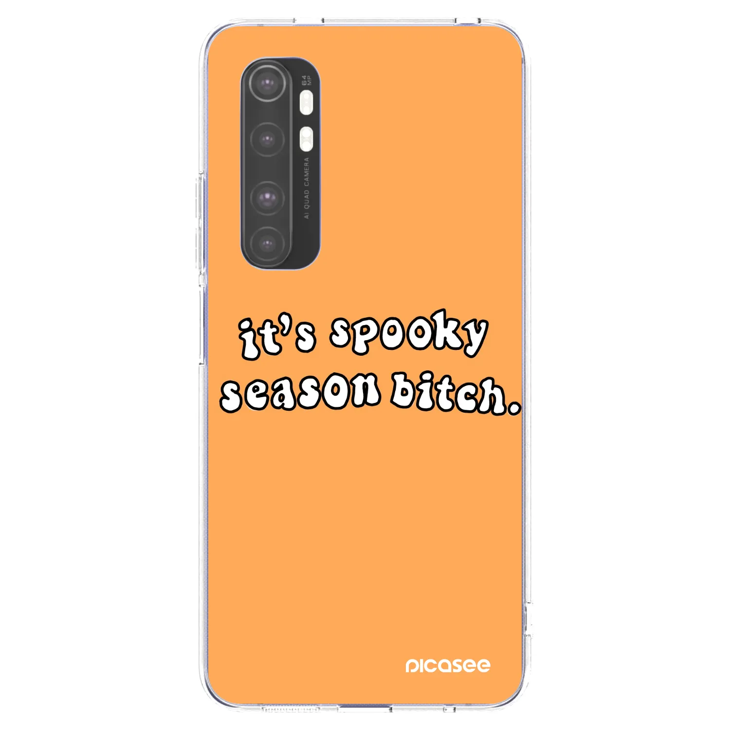 Picasee átlátszó szilikon tok az alábbi mobiltelefonokra Xiaomi Mi Note 10 Lite - Spooky season