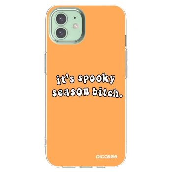 Picasee átlátszó szilikon tok az alábbi mobiltelefonokra Apple iPhone 12 - Spooky season
