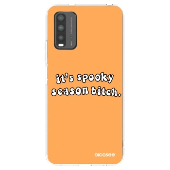 Picasee fekete szilikon tok az alábbi mobiltelefonokra Xiaomi Redmi 9T - Spooky season
