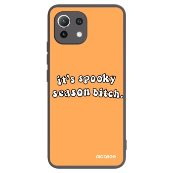 Picasee fekete szilikon tok az alábbi mobiltelefonokra Xiaomi 11 Lite 5G NE - Spooky season