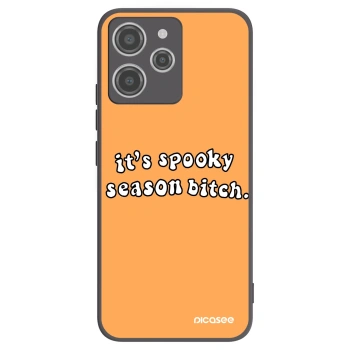 Picasee fekete szilikon tok az alábbi mobiltelefonokra Xiaomi Redmi 12 4G - Spooky season