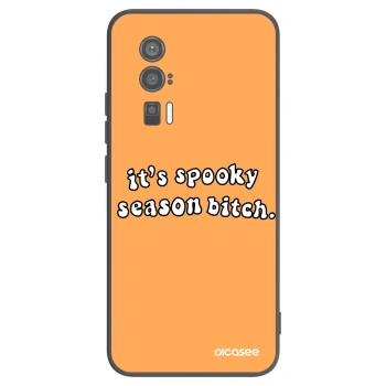 Picasee fekete szilikon tok az alábbi mobiltelefonokra Xiaomi Poco F5 Pro 5G - Spooky season