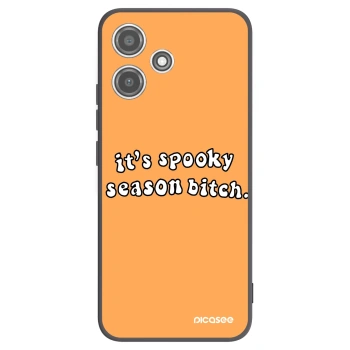 Picasee fekete szilikon tok az alábbi mobiltelefonokra Xiaomi Redmi 12 5G - Spooky season