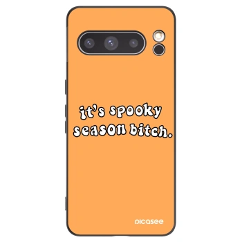 Picasee fekete szilikon tok az alábbi mobiltelefonokra Google Pixel 8 Pro - Spooky season