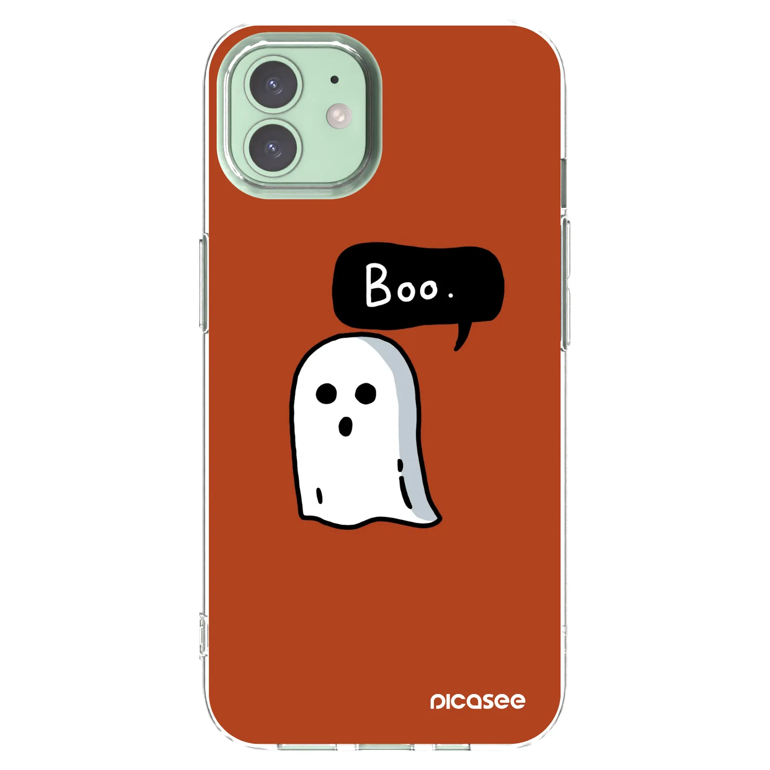 Picasee átlátszó szilikon tok az alábbi mobiltelefonokra Apple iPhone 12 - Boo