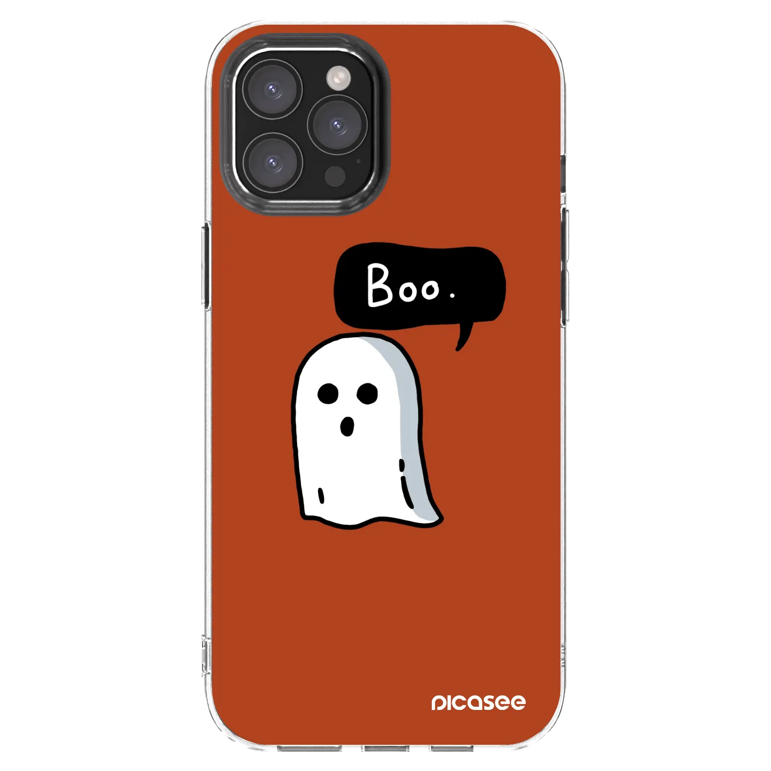 Picasee átlátszó szilikon tok az alábbi mobiltelefonokra Apple iPhone 12 Pro Max - Boo