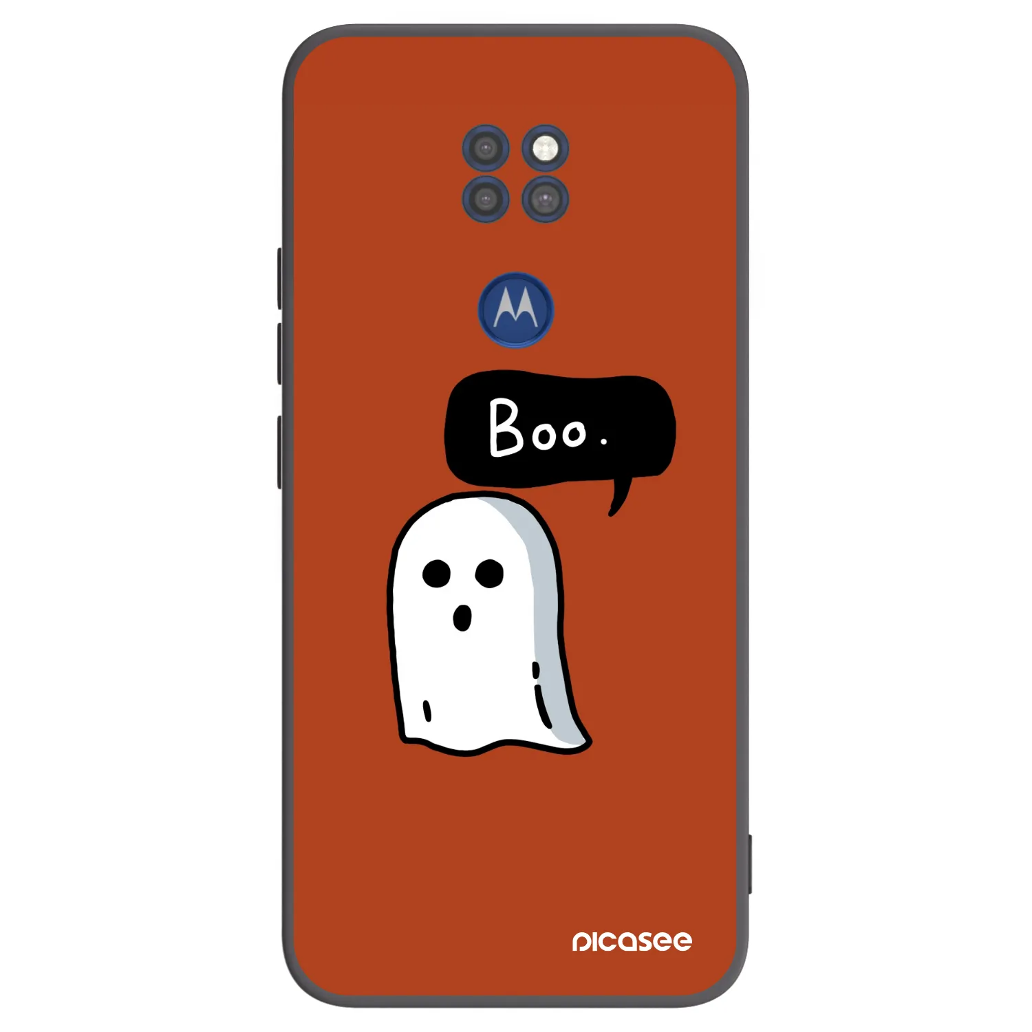 Picasee fekete szilikon tok az alábbi mobiltelefonokra Motorola Moto G9 Play - Boo