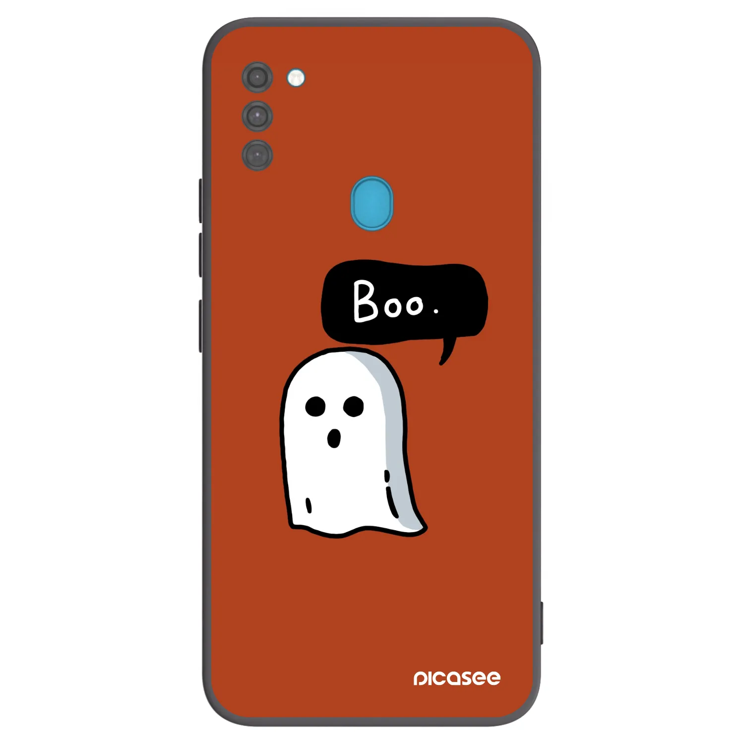 Picasee fekete szilikon tok az alábbi mobiltelefonokra Samsung Galaxy M11 - Boo