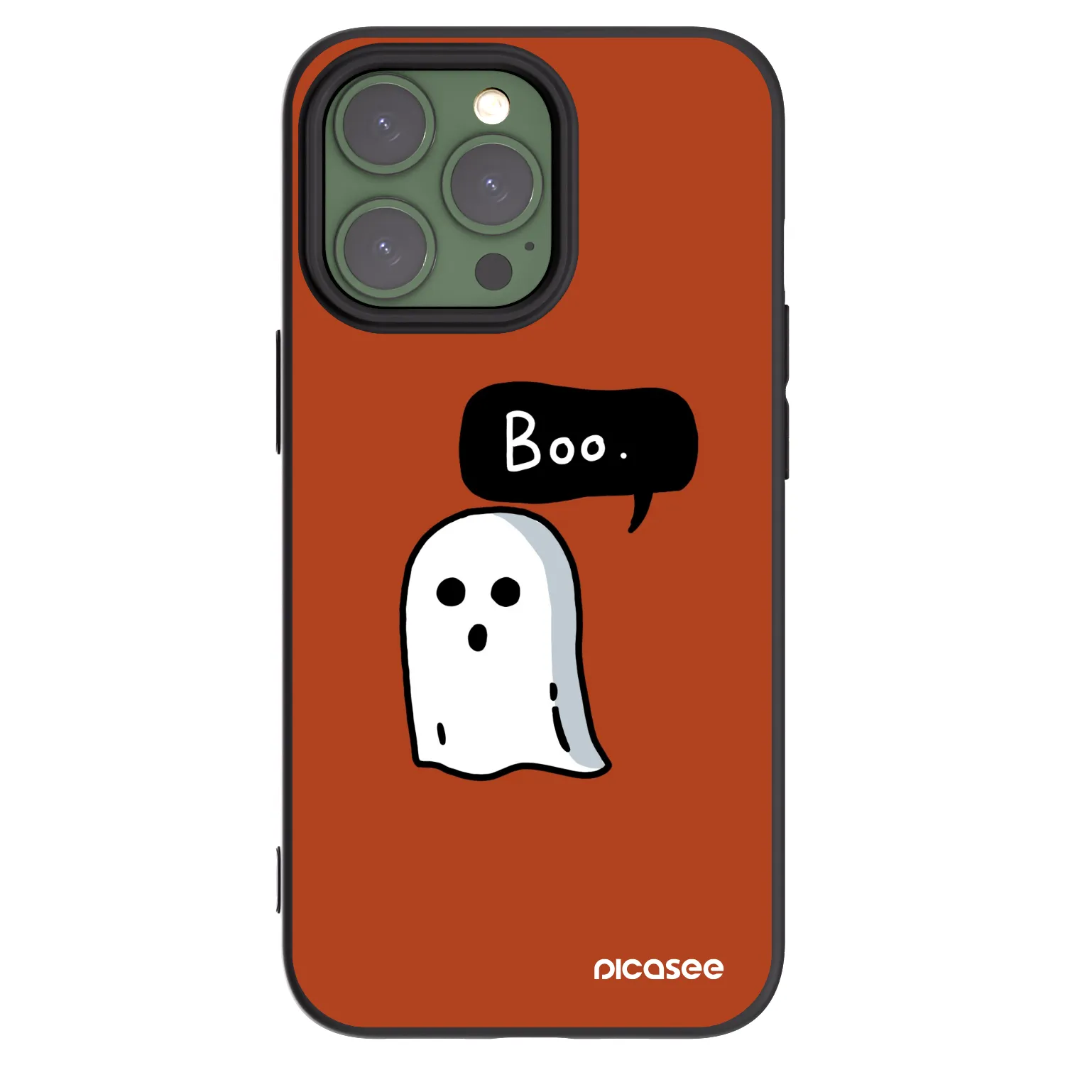 Picasee fekete szilikon tok az alábbi mobiltelefonokra Apple iPhone 13 Pro - Boo