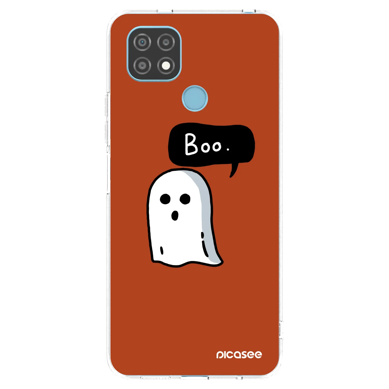 Picasee átlátszó szilikon tok az alábbi mobiltelefonokra Realme C21 - Boo
