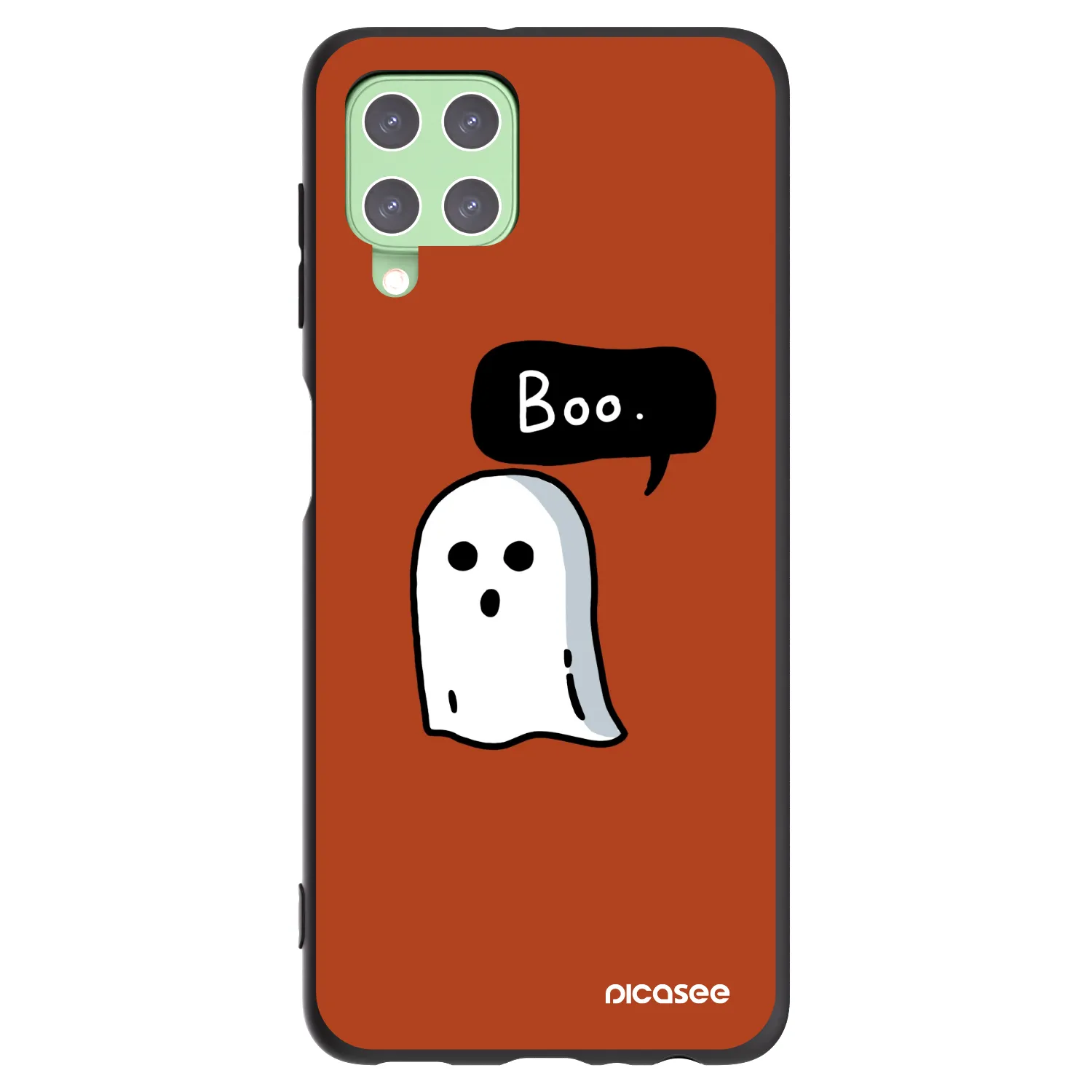 Picasee fekete szilikon tok az alábbi mobiltelefonokra Samsung Galaxy A22 A225F 4G - Boo