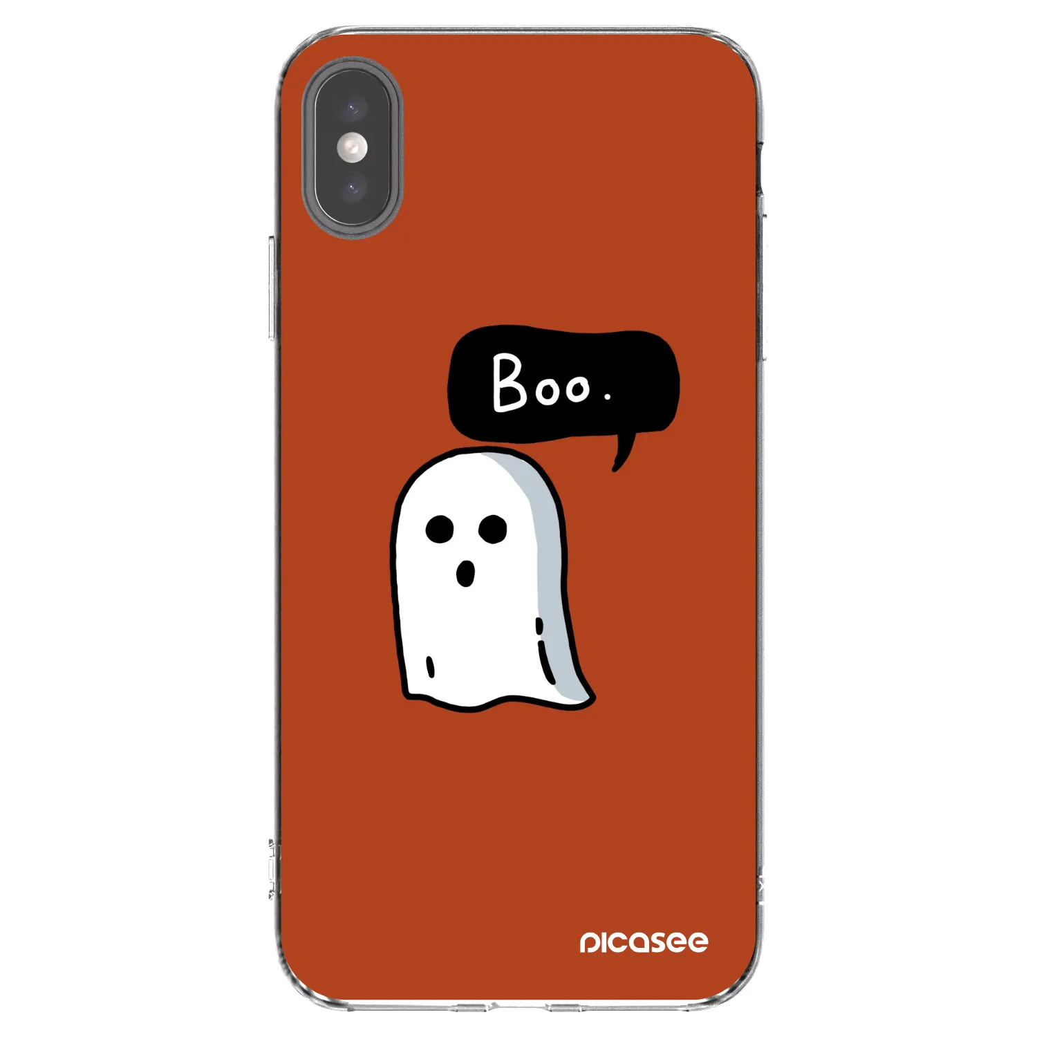 Picasee átlátszó szilikon tok az alábbi mobiltelefonokra Apple iPhone XS Max - Boo