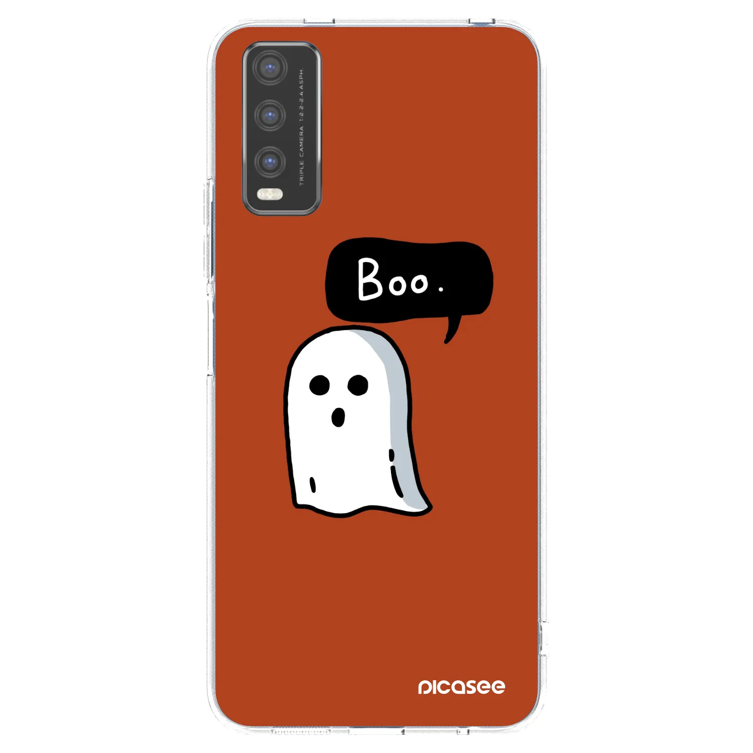 Picasee átlátszó szilikon tok az alábbi mobiltelefonokra Vivo Y20s - Boo