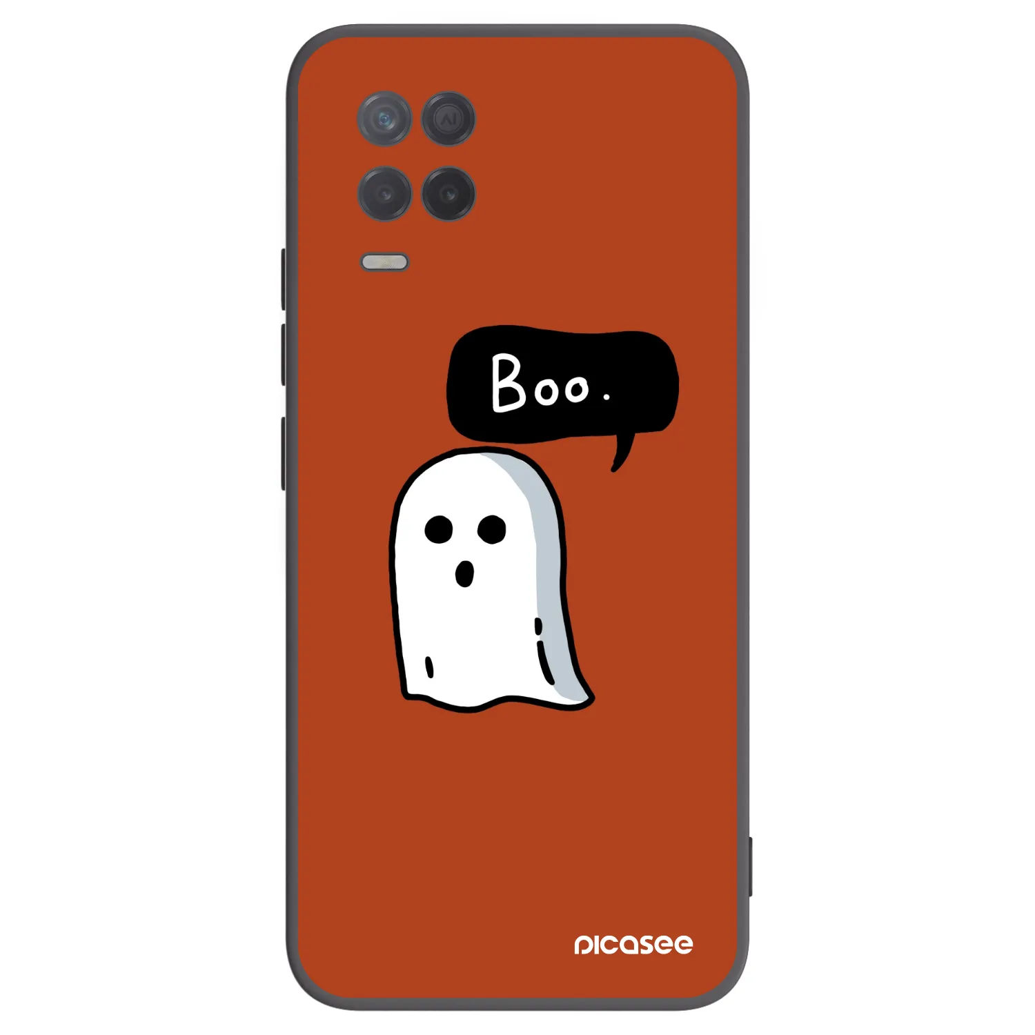 Picasee fekete szilikon tok az alábbi mobiltelefonokra Realme 8 5G - Boo