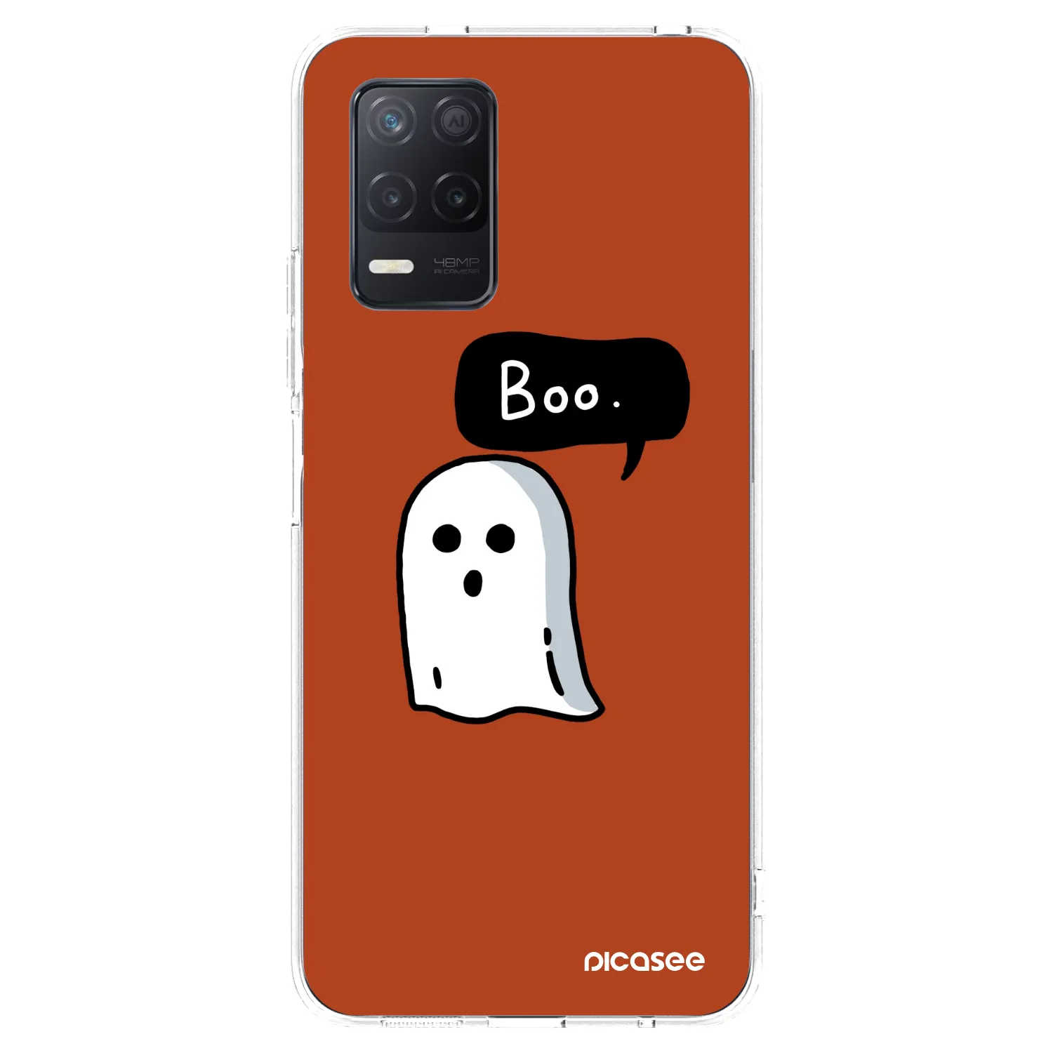 Picasee átlátszó szilikon tok az alábbi mobiltelefonokra Realme 8 5G - Boo
