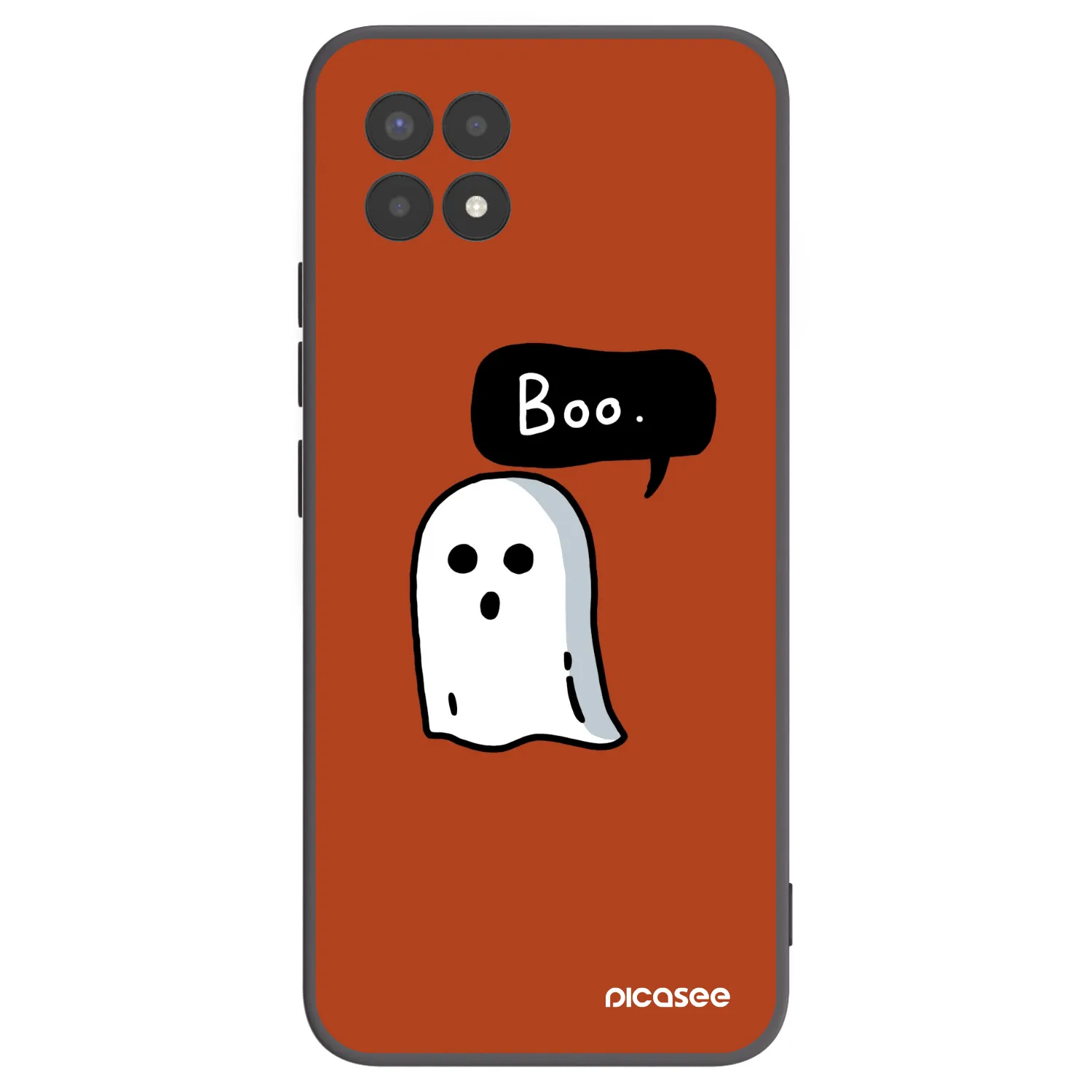 Picasee fekete szilikon tok az alábbi mobiltelefonokra Realme 8i - Boo