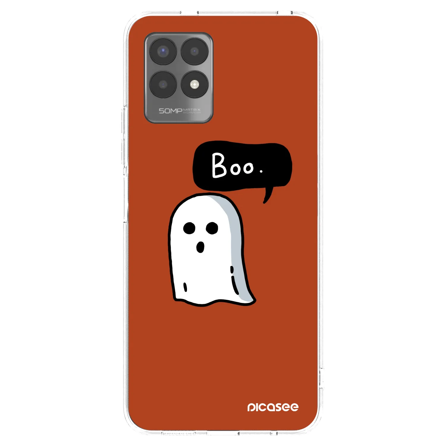 Picasee átlátszó szilikon tok az alábbi mobiltelefonokra Realme 8i - Boo
