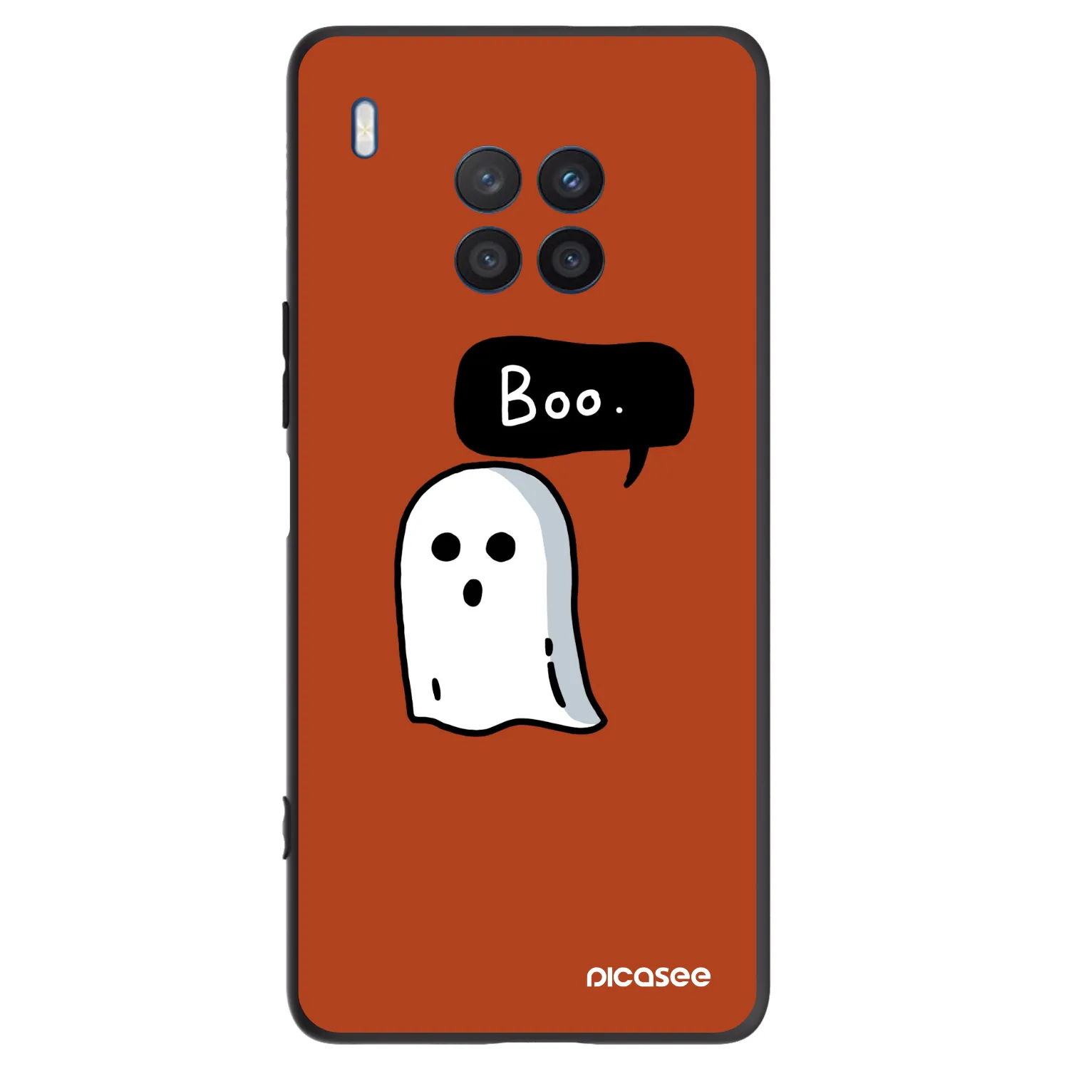 Picasee fekete szilikon tok az alábbi mobiltelefonokra Honor 50 Lite - Boo