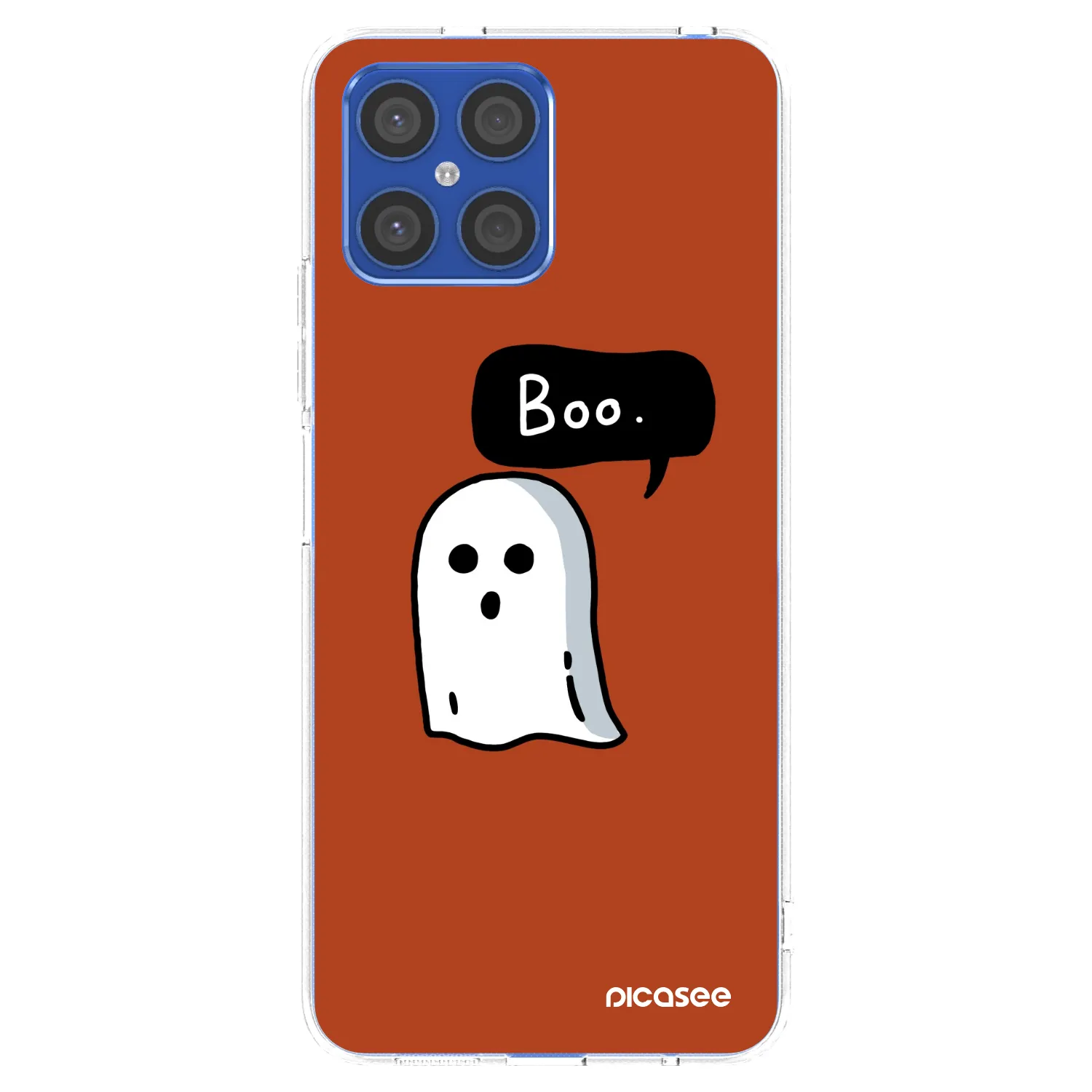 Picasee átlátszó szilikon tok az alábbi mobiltelefonokra Honor X8 4G - Boo