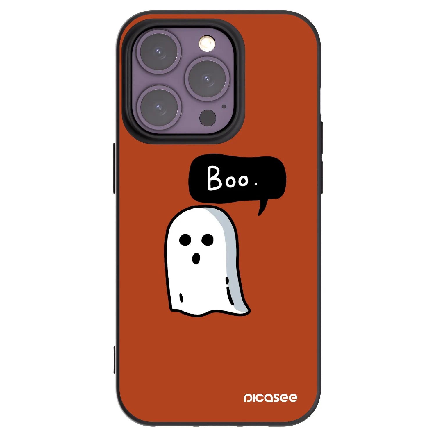 Picasee fekete szilikon tok az alábbi mobiltelefonokra Apple iPhone 14 Pro - Boo