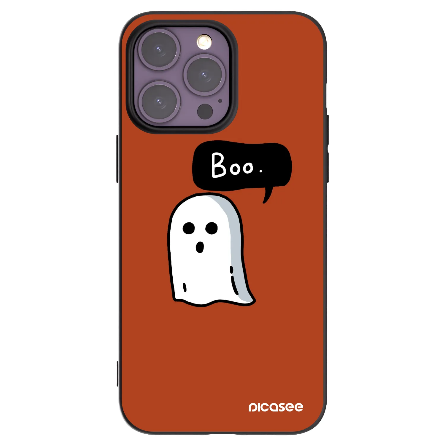 Picasee fekete szilikon tok az alábbi mobiltelefonokra Apple iPhone 14 Pro Max - Boo