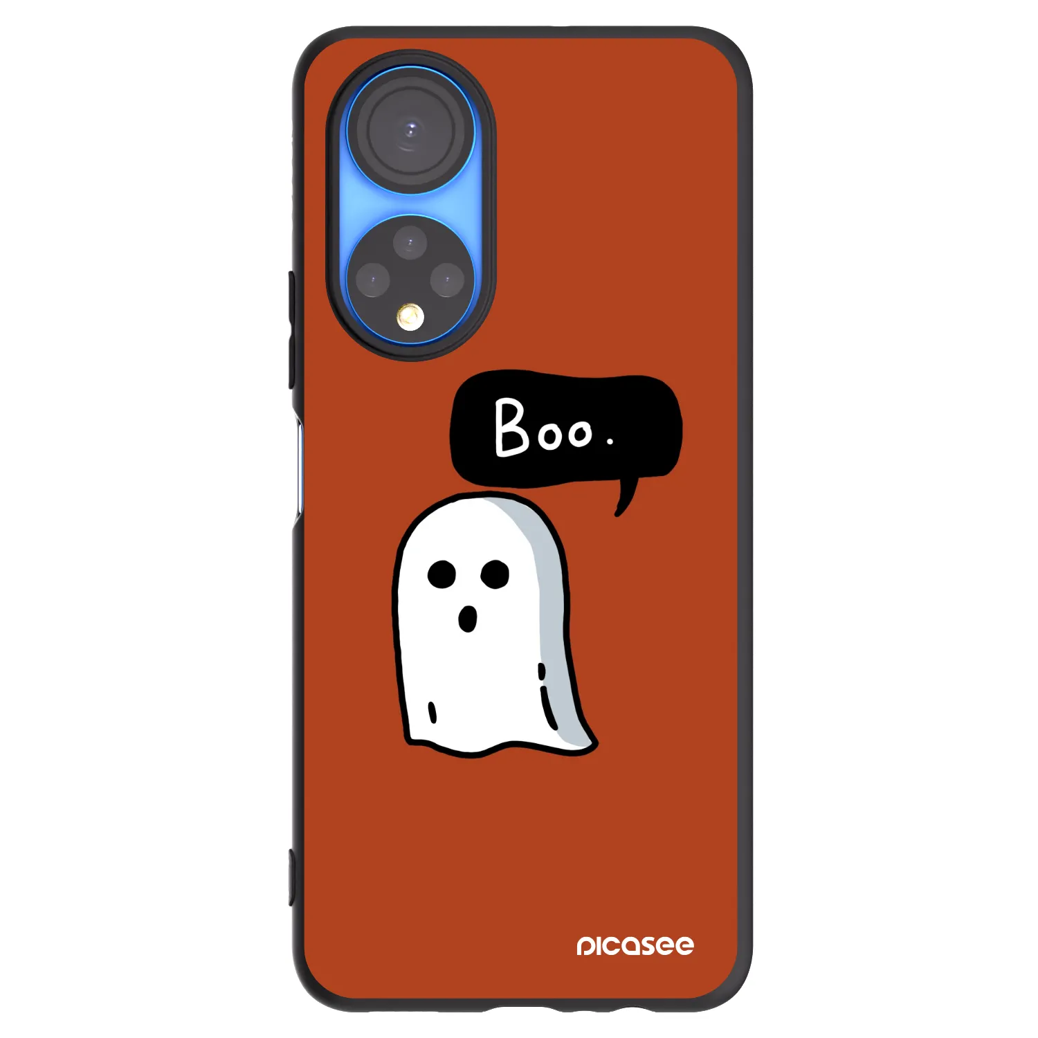 Picasee fekete szilikon tok az alábbi mobiltelefonokra Honor X7 - Boo
