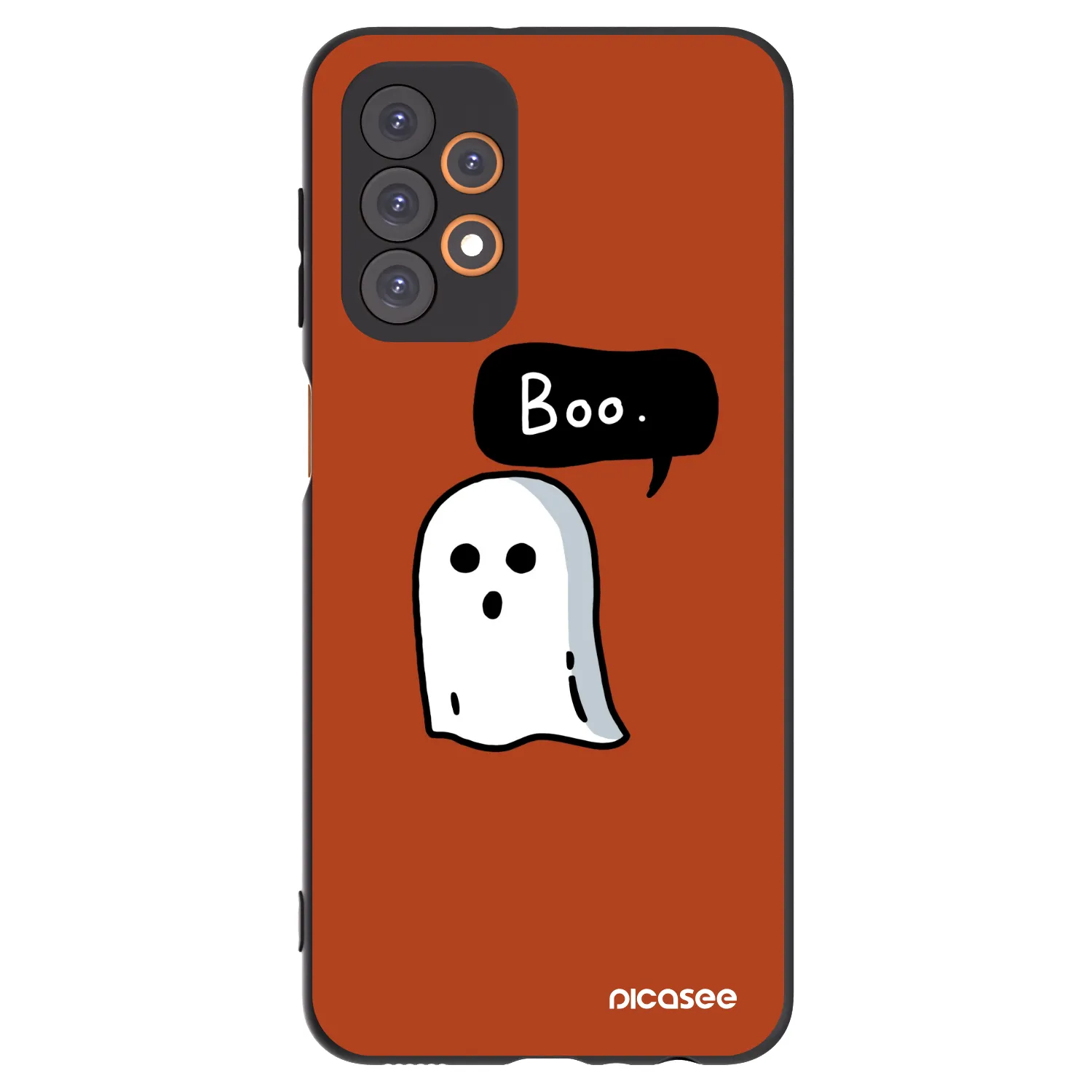 Picasee fekete szilikon tok az alábbi mobiltelefonokra Samsung Galaxy A23 A235F 4G - Boo