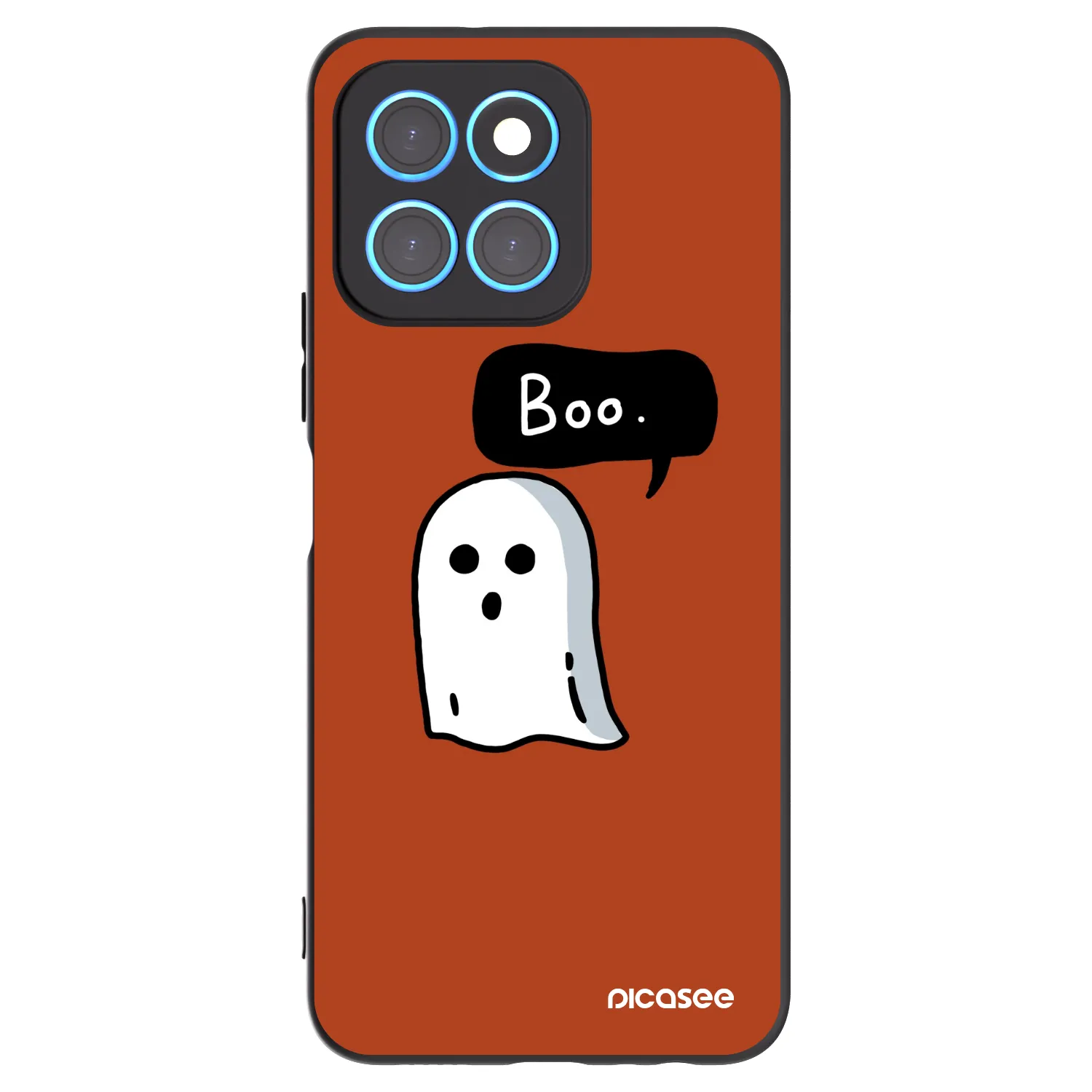 Picasee fekete szilikon tok az alábbi mobiltelefonokra Honor X6 - Boo