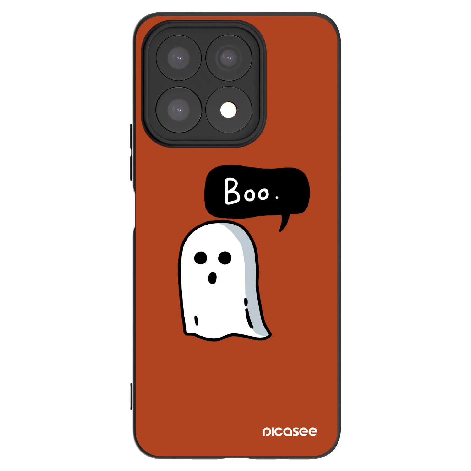 Picasee fekete szilikon tok az alábbi mobiltelefonokra Honor X8a - Boo