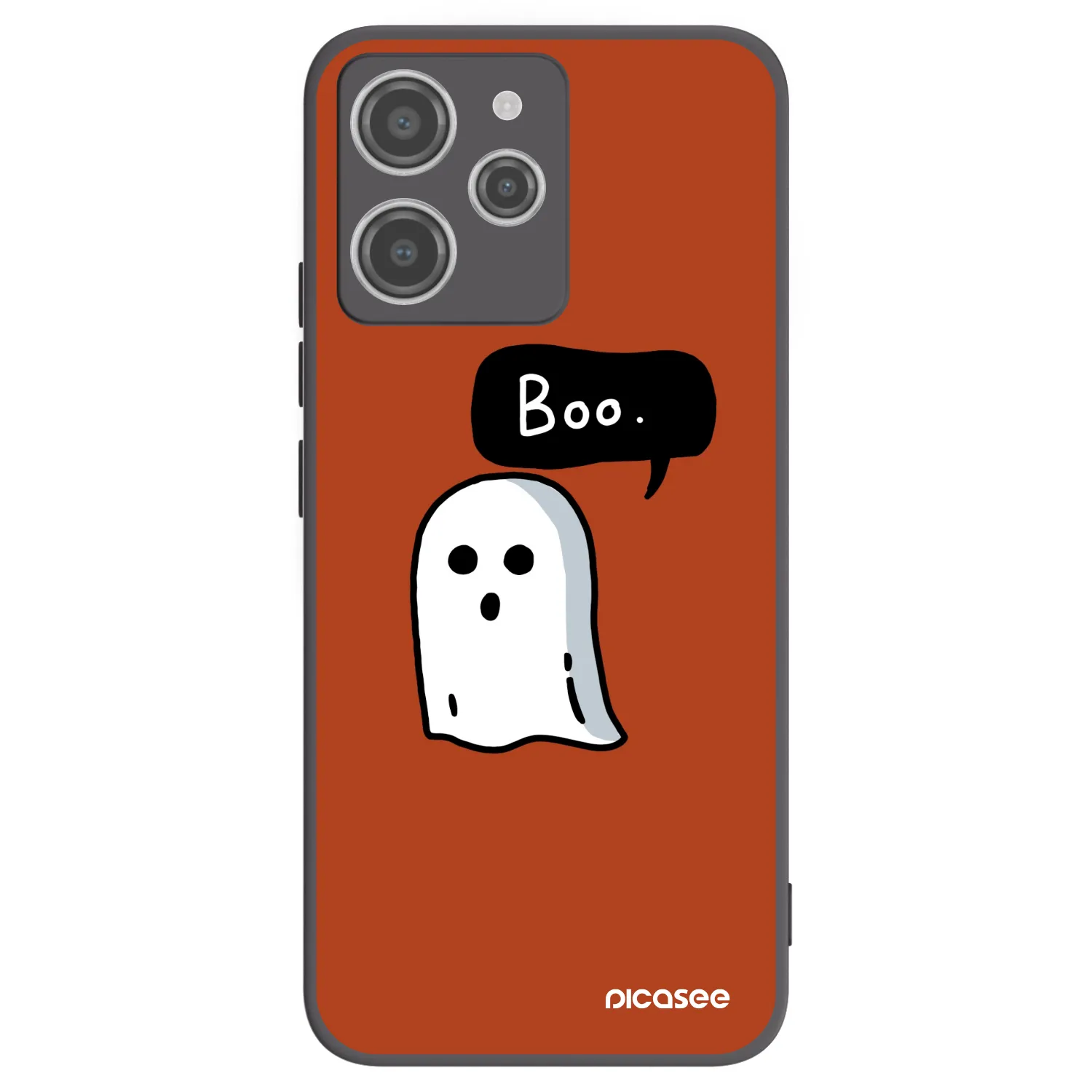 Picasee fekete szilikon tok az alábbi mobiltelefonokra Xiaomi Redmi 12 4G - Boo