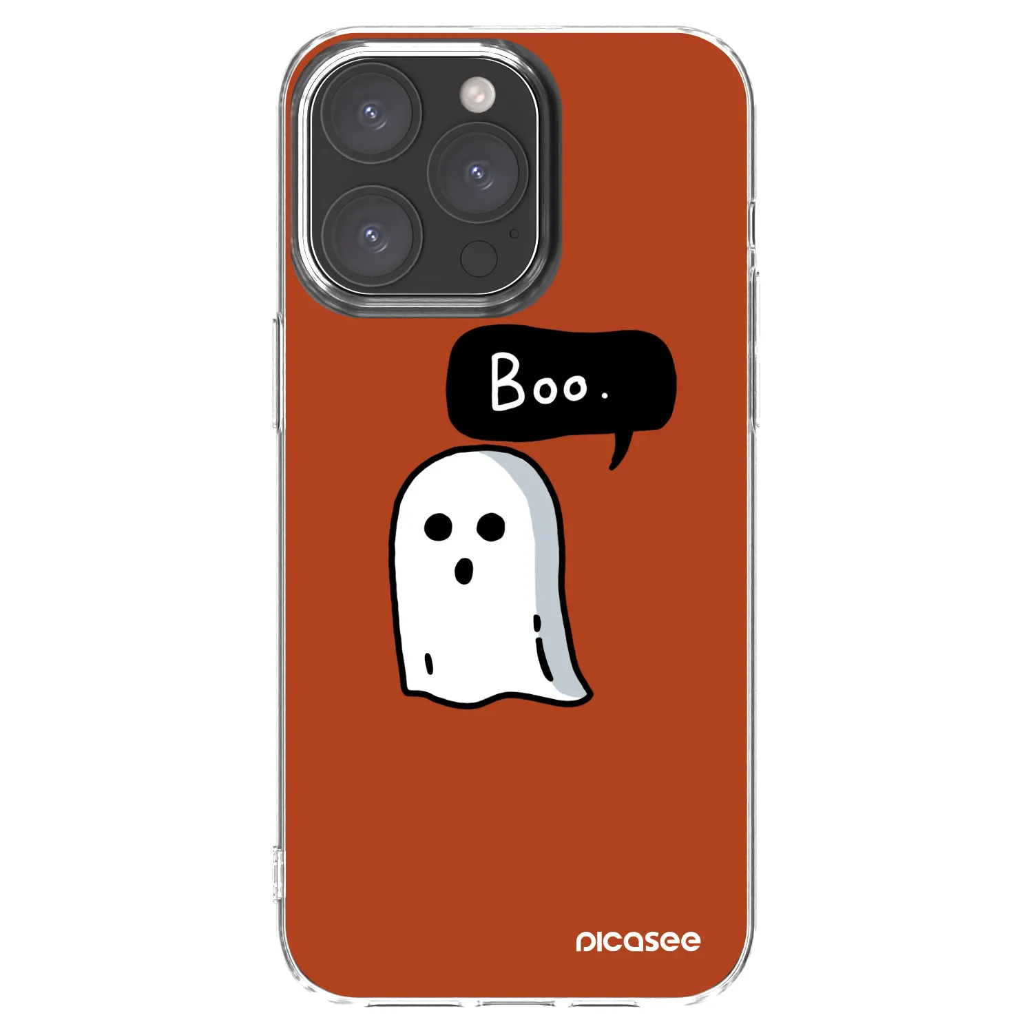 Picasee átlátszó szilikon tok az alábbi mobiltelefonokra Apple iPhone 15 Pro Max - Boo