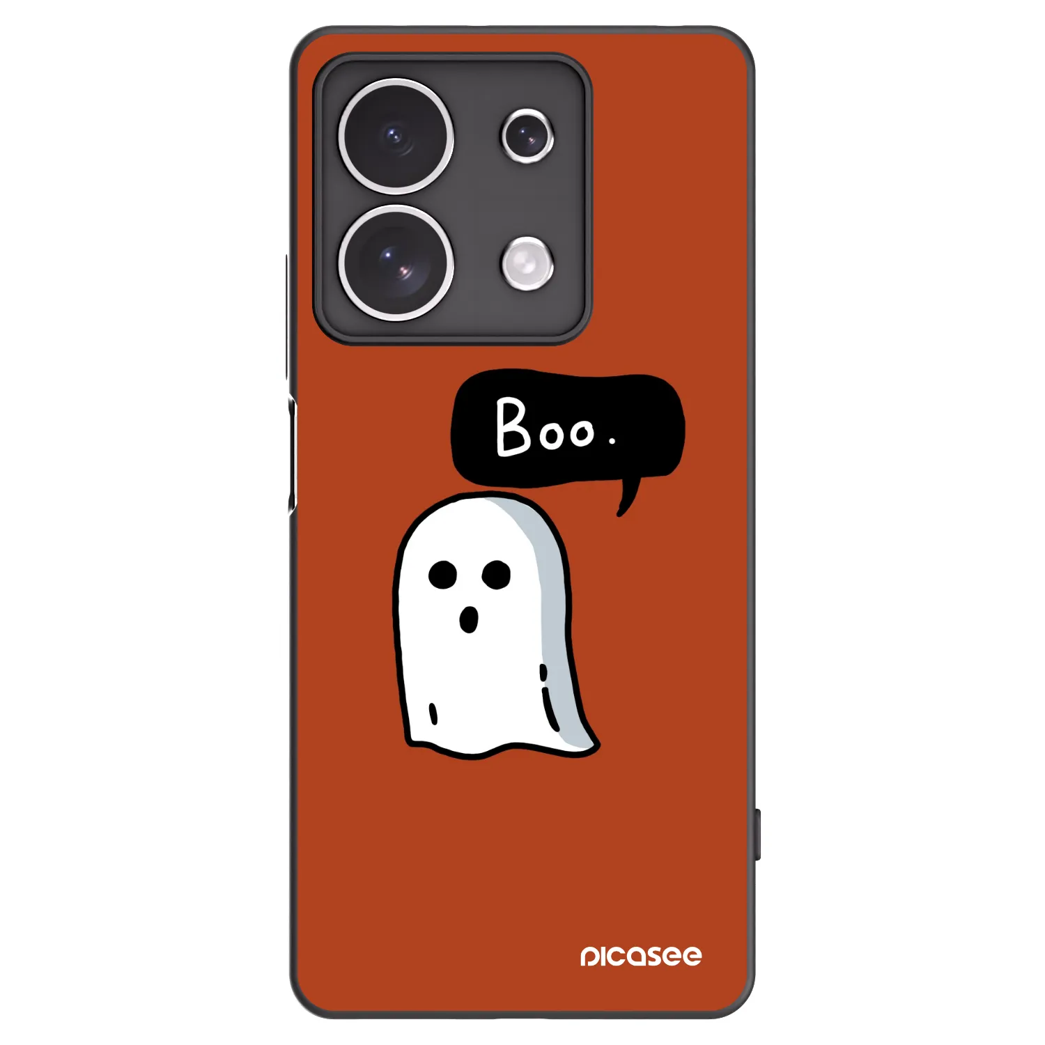 Picasee fekete szilikon tok az alábbi mobiltelefonokra Xiaomi Redmi Note 13 4G - Boo