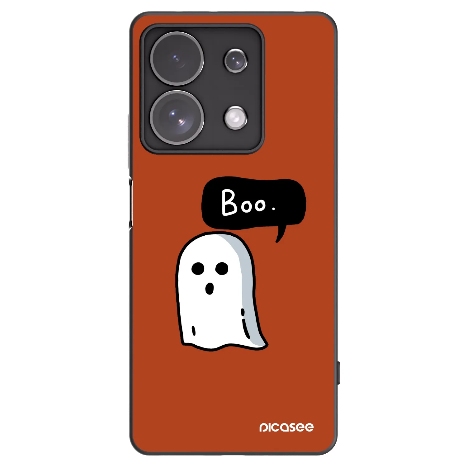Picasee fekete szilikon tok az alábbi mobiltelefonokra Xiaomi Redmi Note 13 Pro 4G - Boo