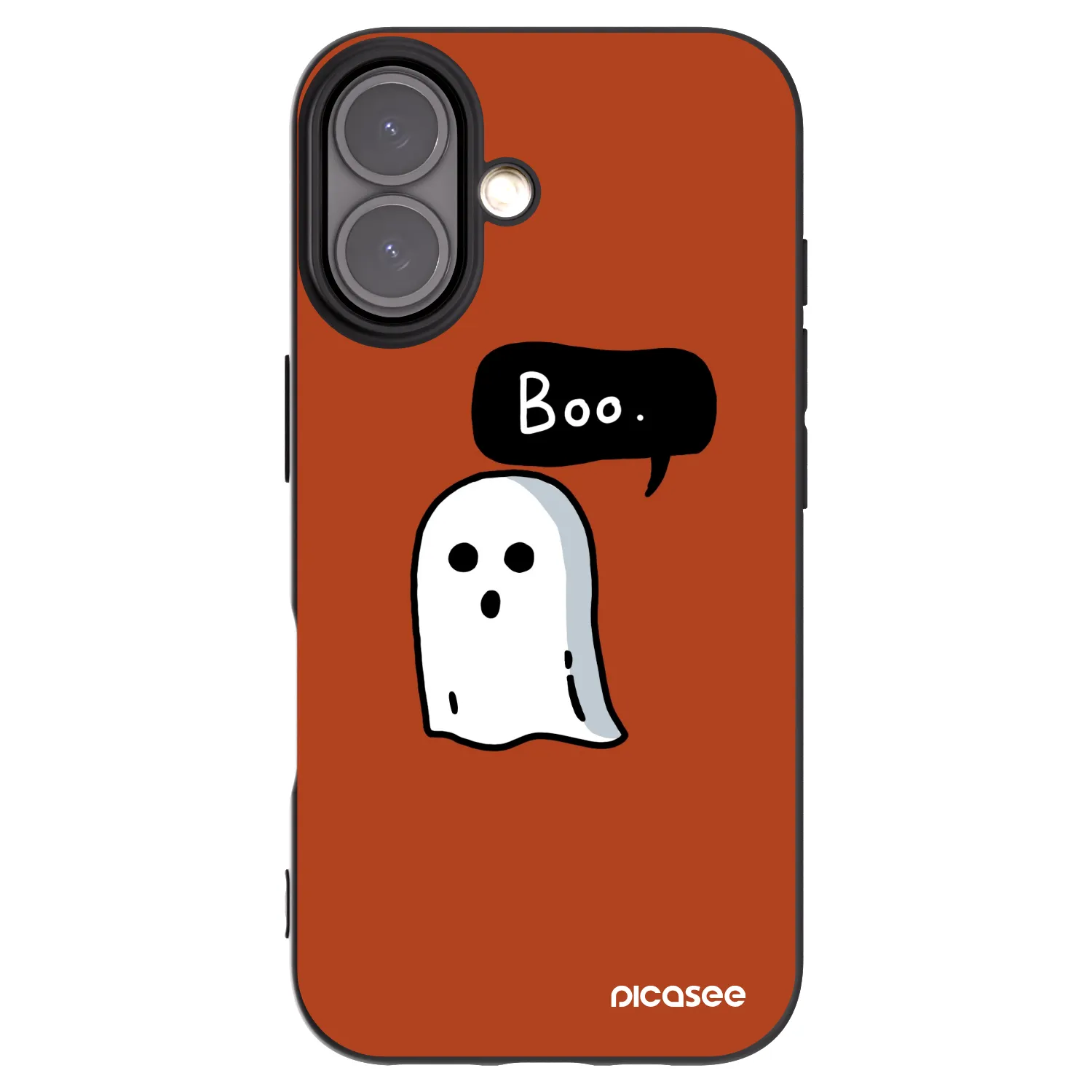 Picasee fekete szilikon tok az alábbi mobiltelefonokra Apple iPhone 16 - Boo
