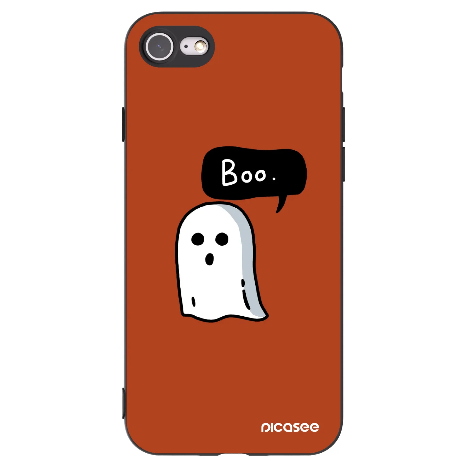 Picasee fekete szilikon tok az alábbi mobiltelefonokra Apple iPhone 8 - Boo