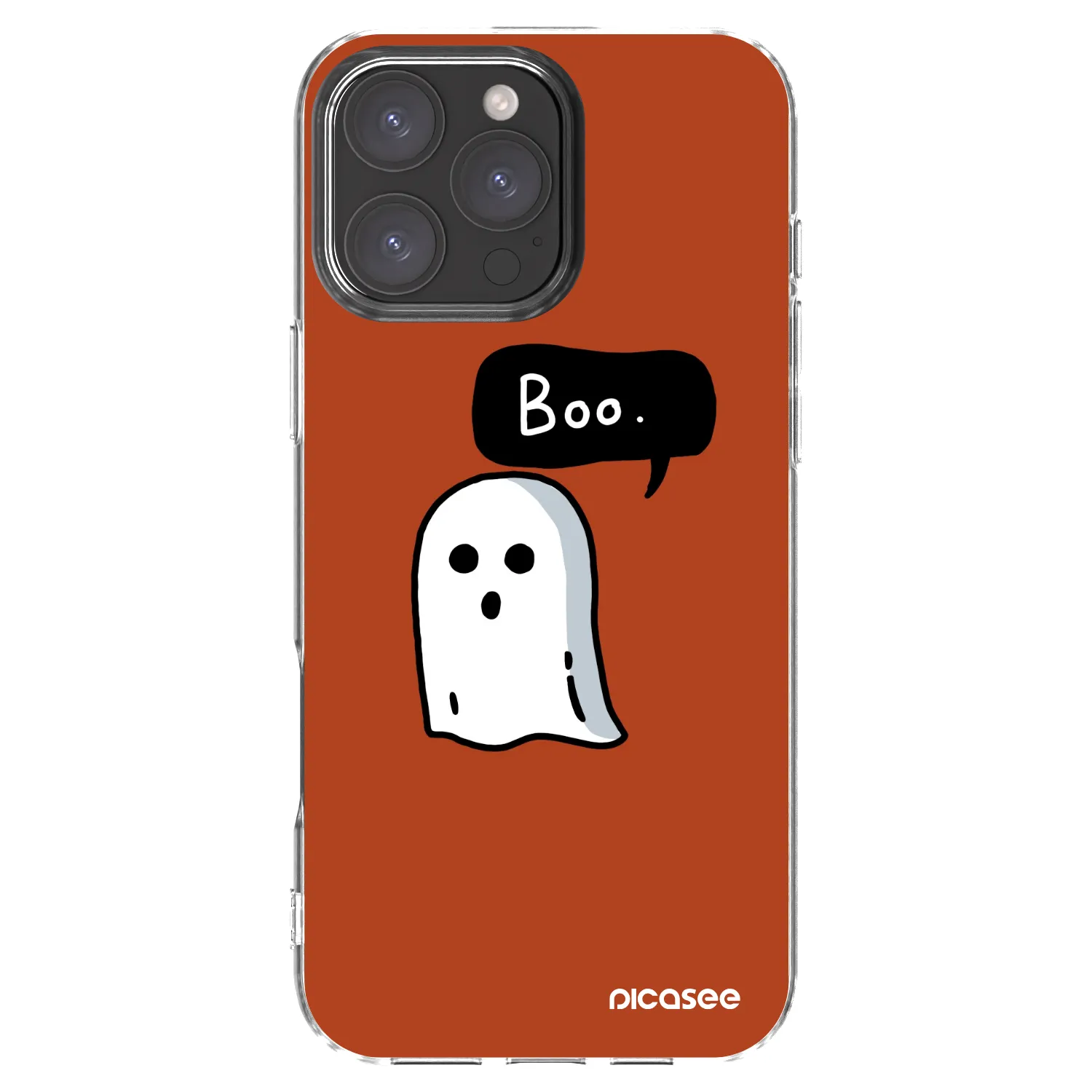 Picasee átlátszó szilikon tok az alábbi mobiltelefonokra Apple iPhone 16 Pro Max - Boo