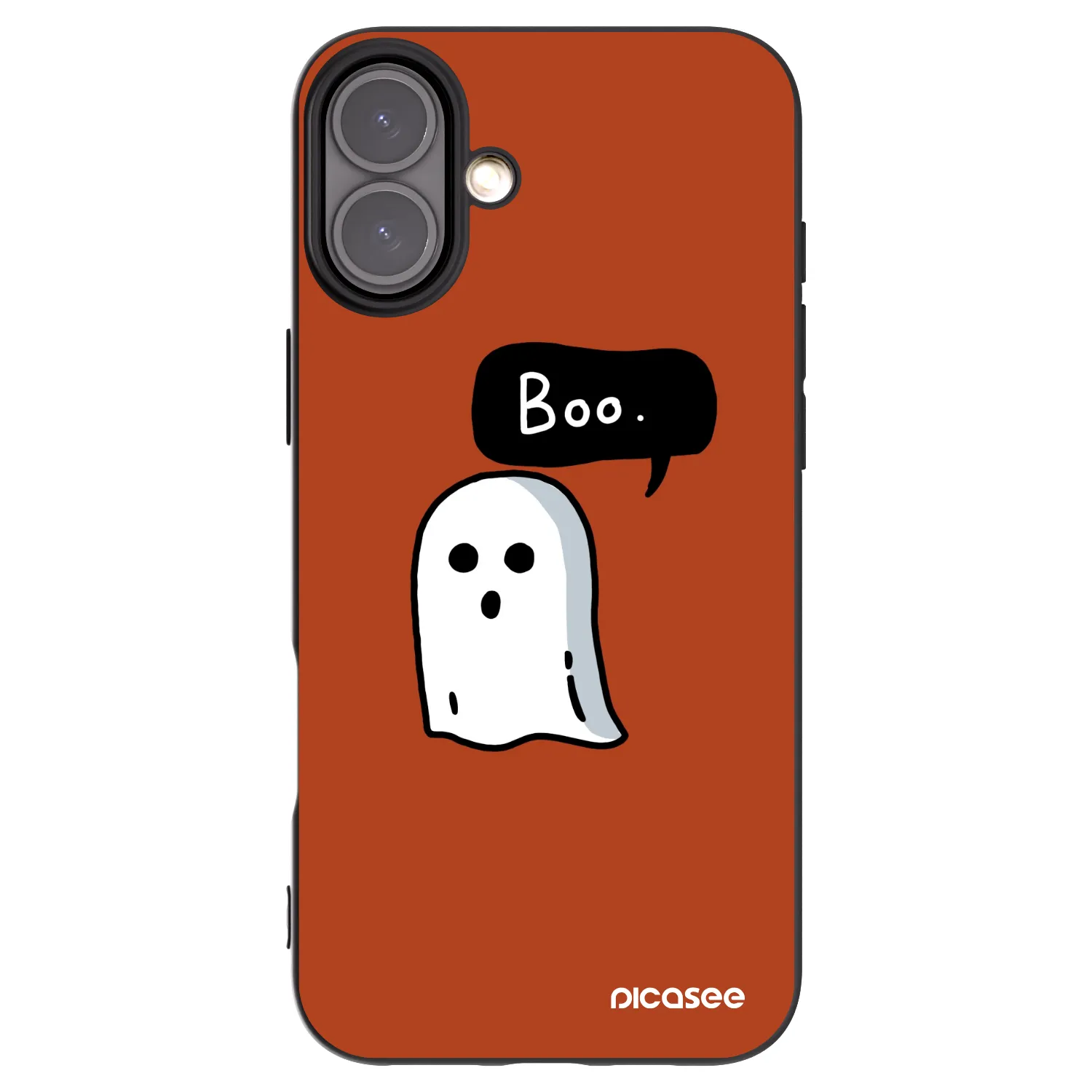 Picasee fekete szilikon tok az alábbi mobiltelefonokra Apple iPhone 16 Plus - Boo