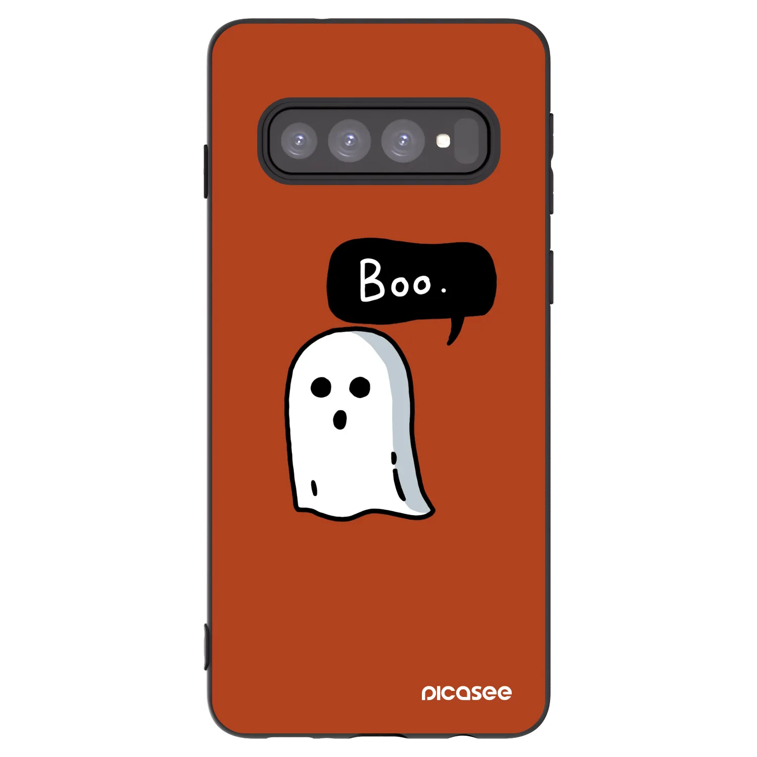 Picasee fekete szilikon tok az alábbi mobiltelefonokra Samsung Galaxy S10 G973 - Boo