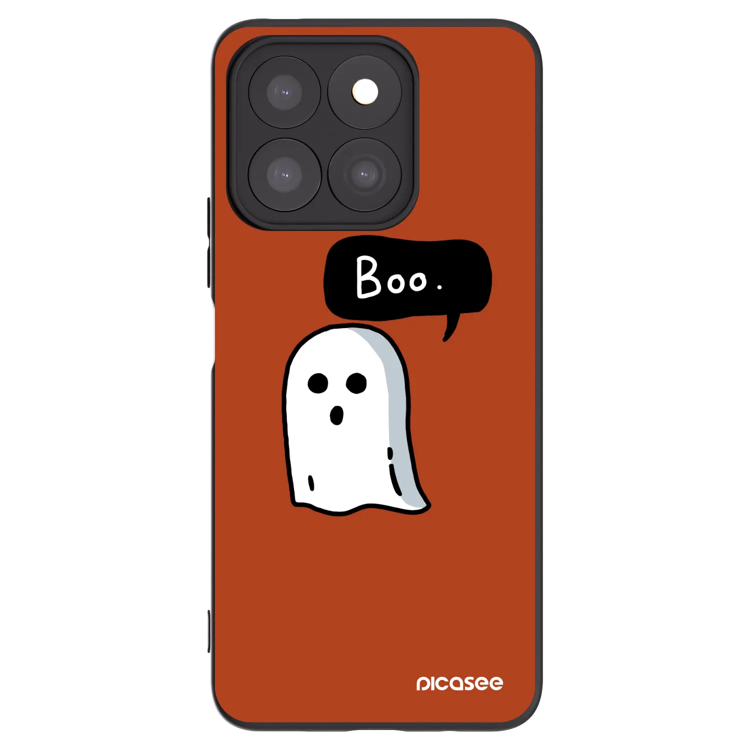 Picasee fekete szilikon tok az alábbi mobiltelefonokra Honor X8c - Boo