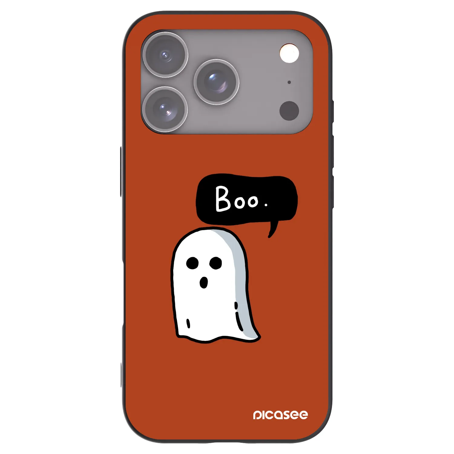 Picasee fekete szilikon tok az alábbi mobiltelefonokra Apple iPhone 17 Pro - Boo