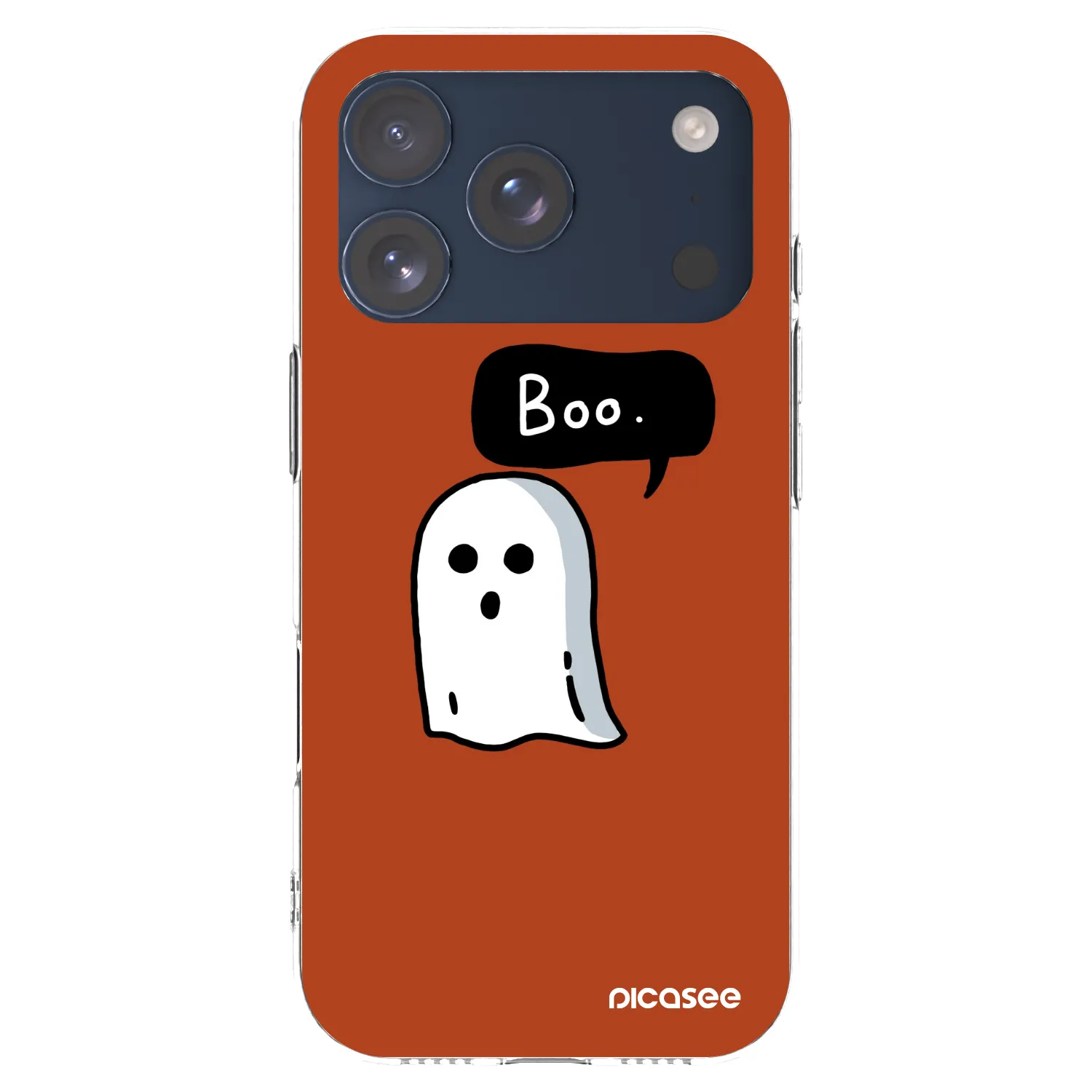 Picasee átlátszó szilikon tok az alábbi mobiltelefonokra Apple iPhone 17 Pro - Boo